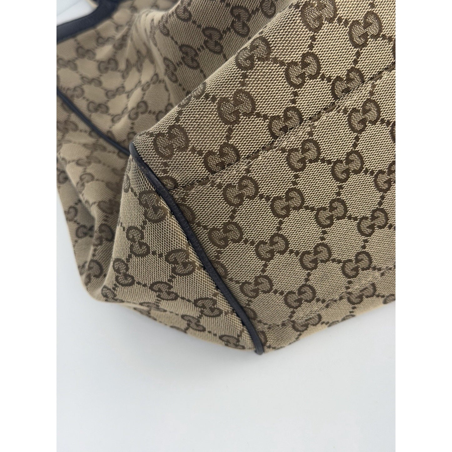 Gucci Sukey Tote Handbag Large in Brown GG Monogram Canvas with Magnetic Snap S