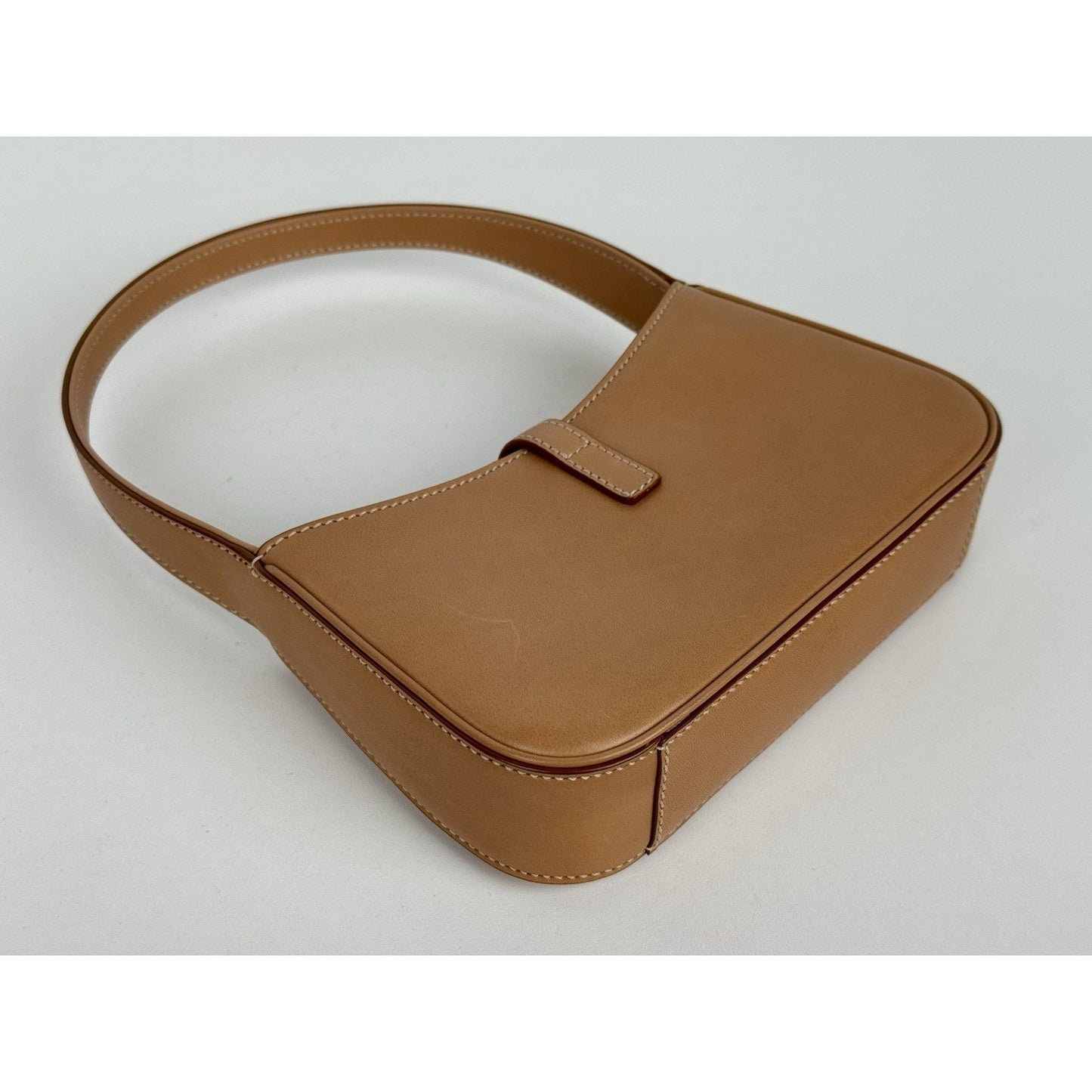 Saint Laurent Le 5 A 7 Brown Leather Top Handle Bag (2)