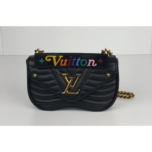 Louis Vuitton Crossbody New Wave Chain PM in Black Calfskin Leather 2019 D5