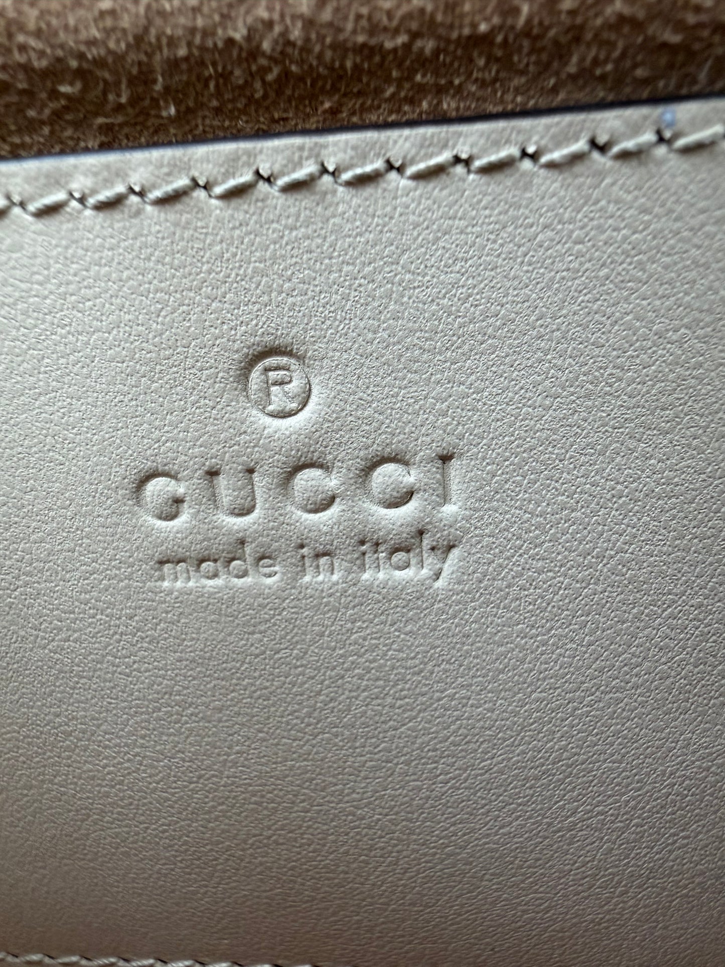 White Gucci GG Marmont Matelassé Small Shoulder Bag L5