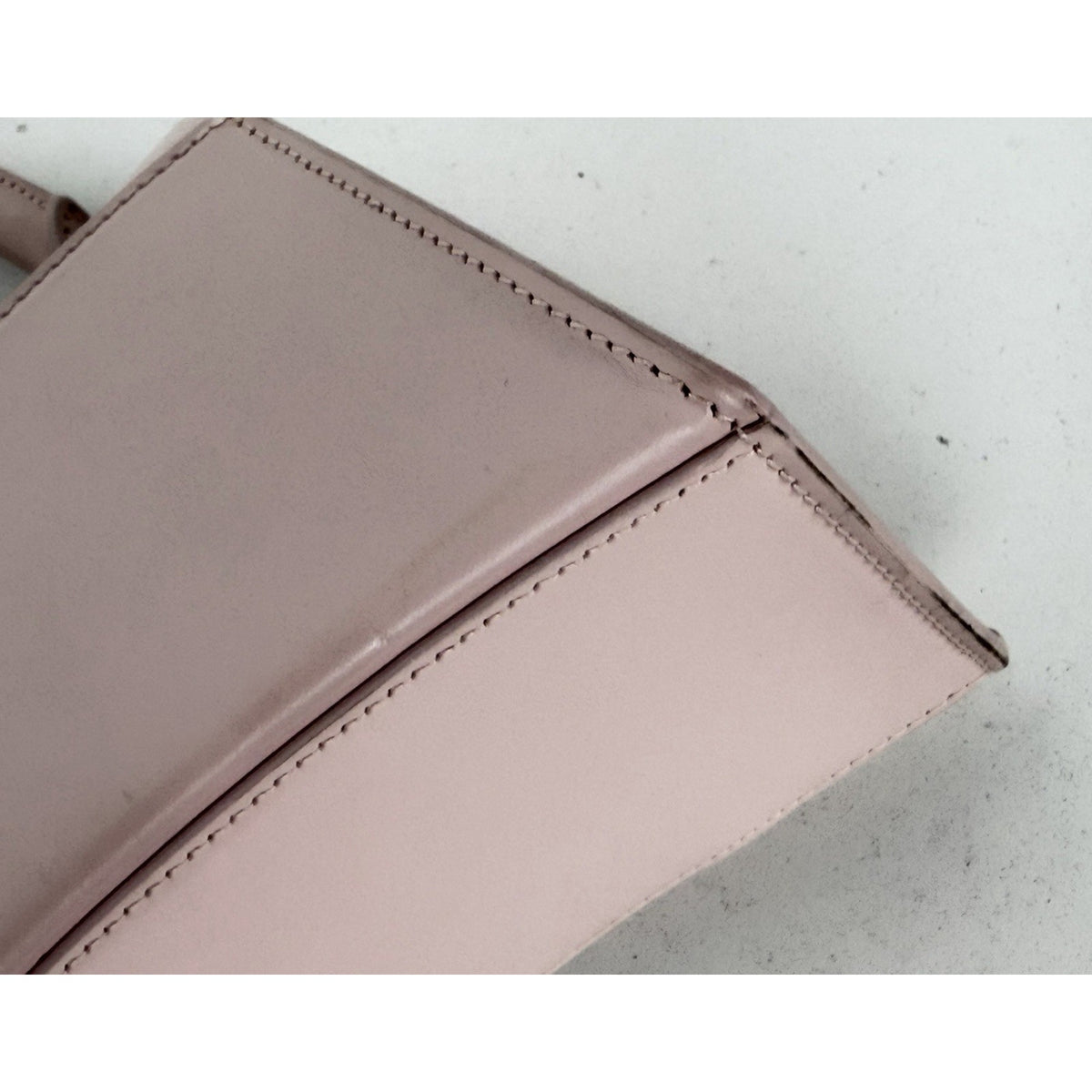 Balenciaga Hourglass Small Top Handle Bag in Pink Leather Detachable Strap S-05