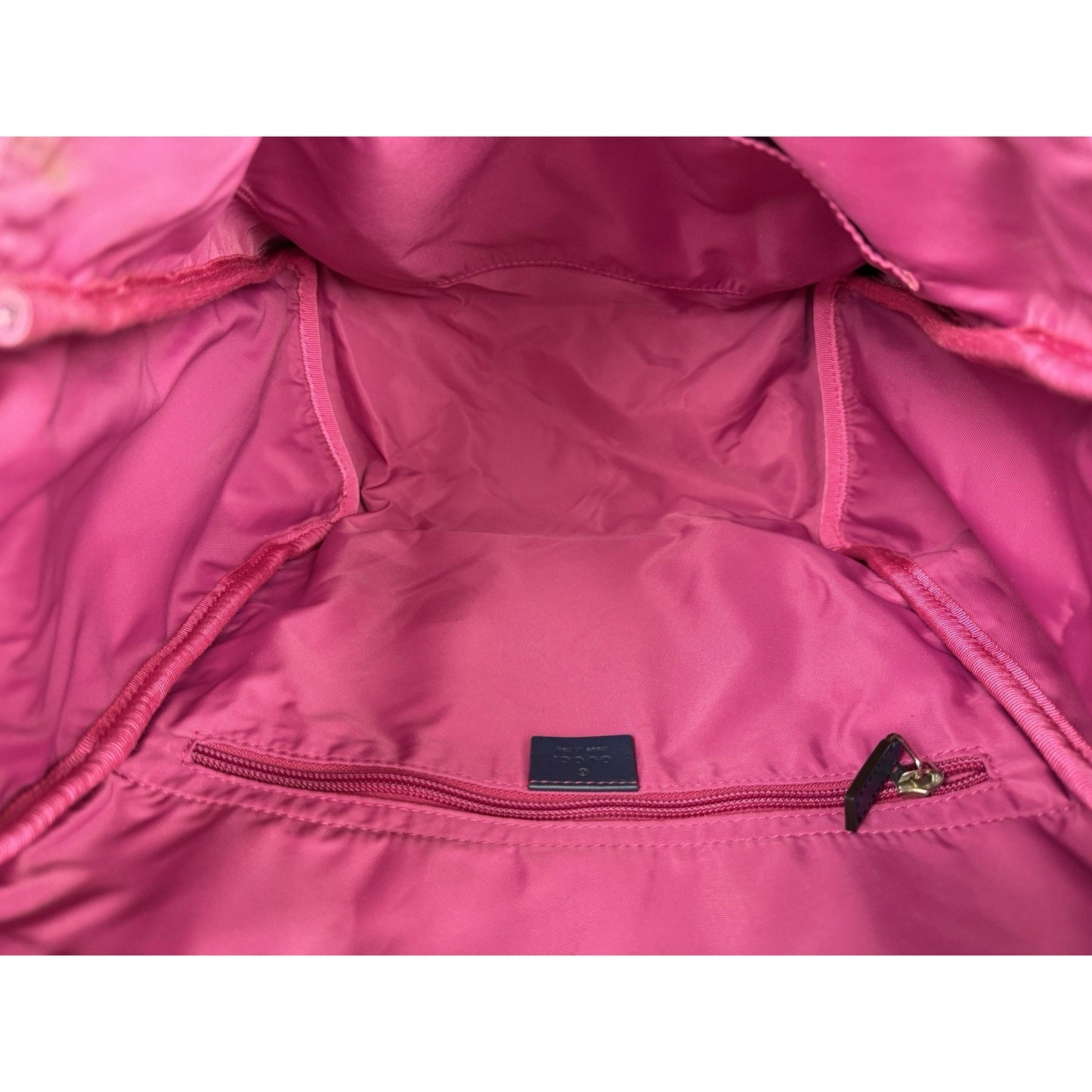 Gucci GG Multicolor Diaper Bag in Pink and Blue Monogram Canvas S