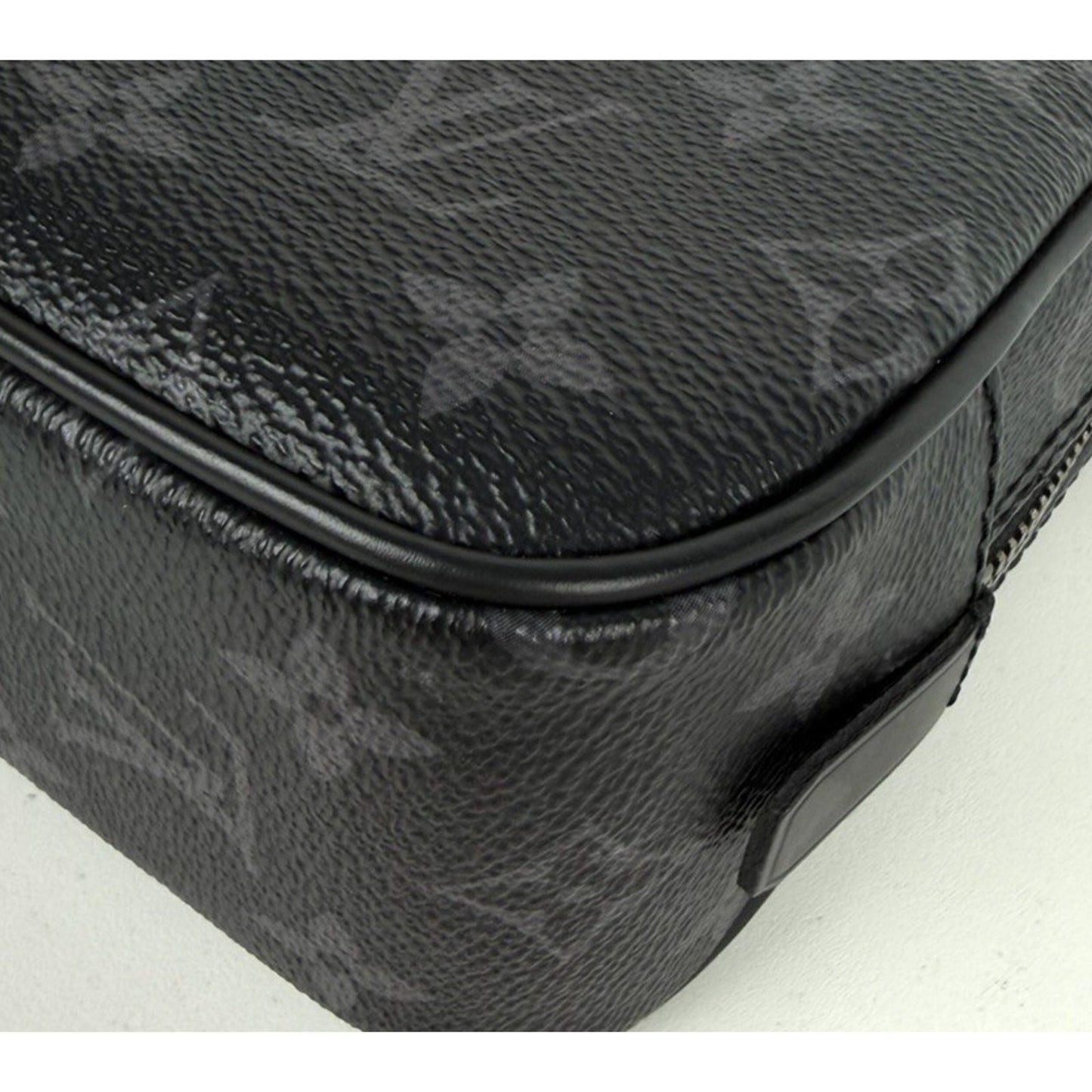 Louis Vuitton Monogram Eclipse Toilet GM Pouch Bag in Black Coated Canvas NFC S