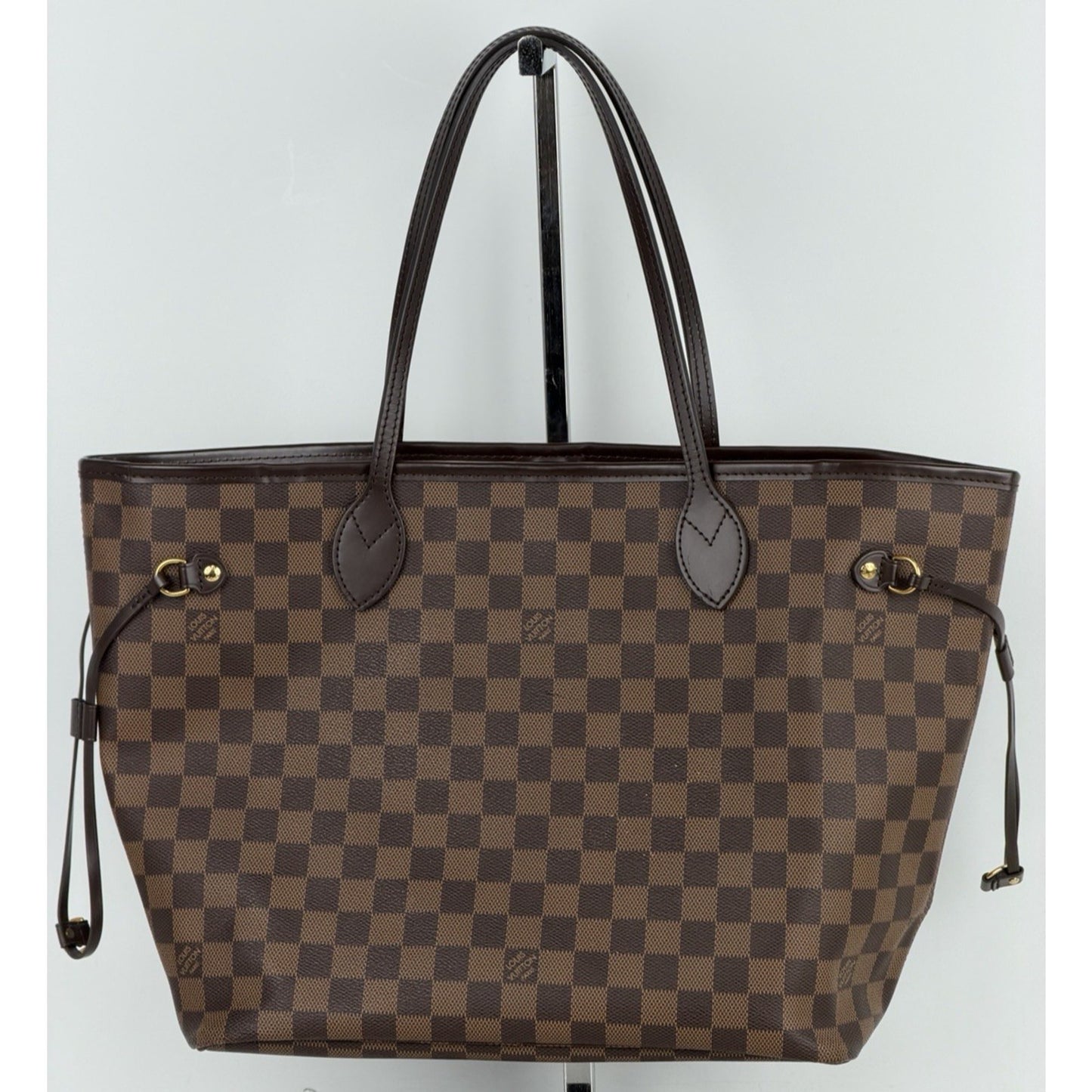 Louis Vuitton Neverfull MM Tote Bag in Damier Ebene Coated Canvas 2020 S18