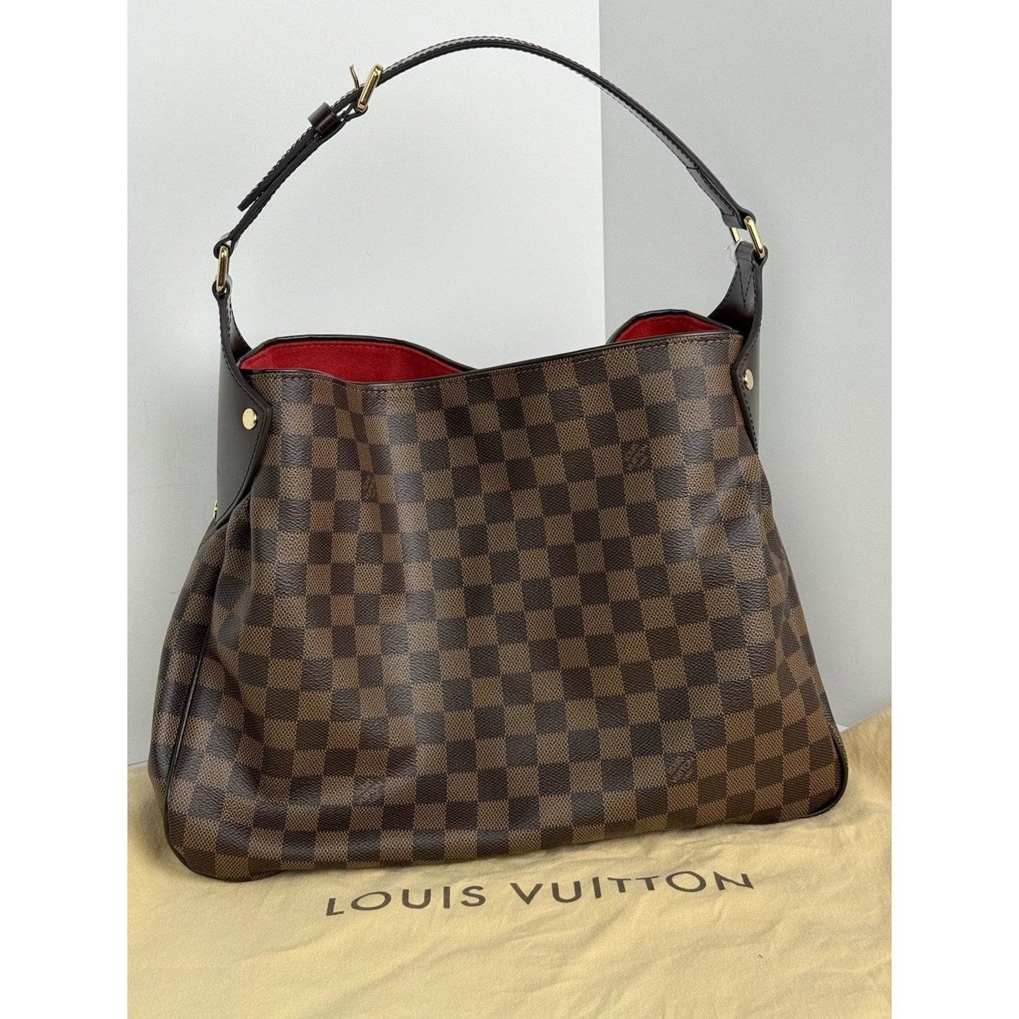 LOUIS VUITTON Damier Ebene Reggia Shoulder Bag