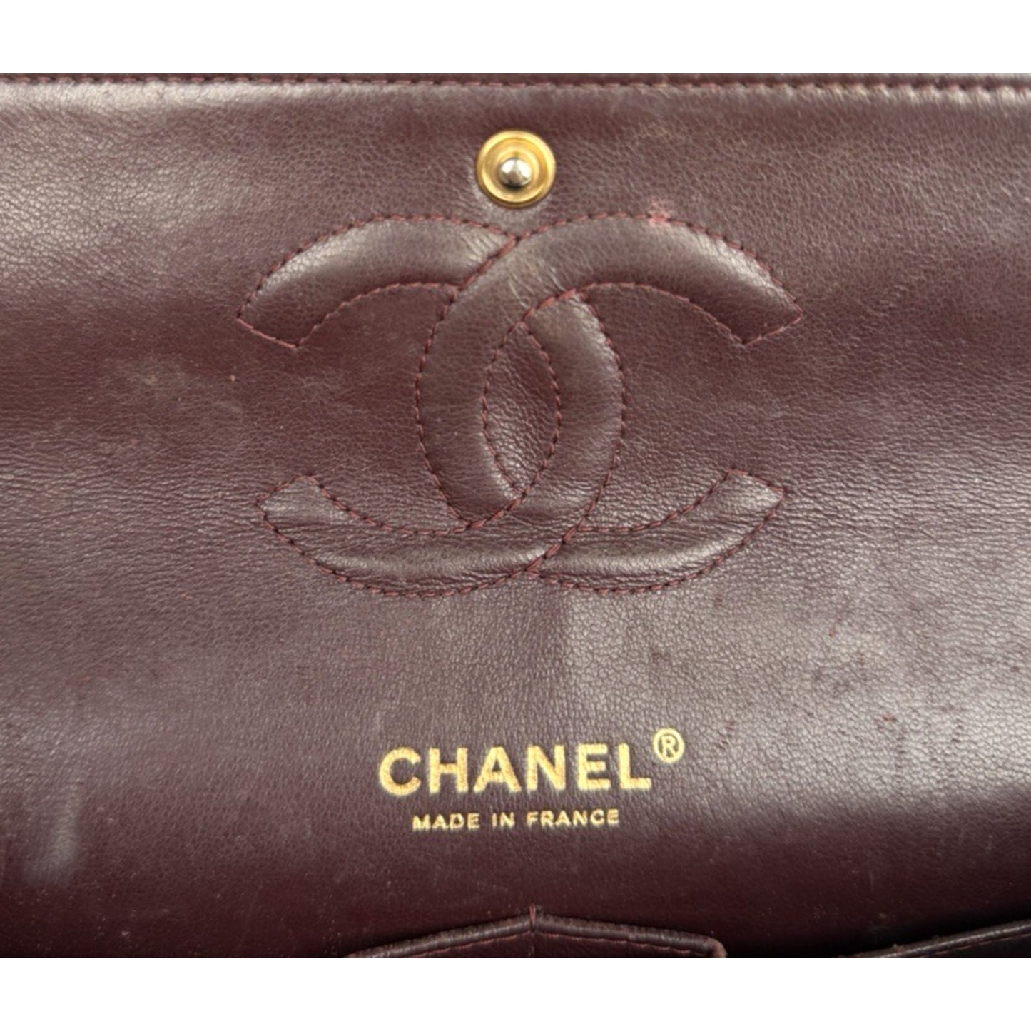 Chanel Classic Double Flap Medium Bag in Black Quilted Caviar Leather E-5