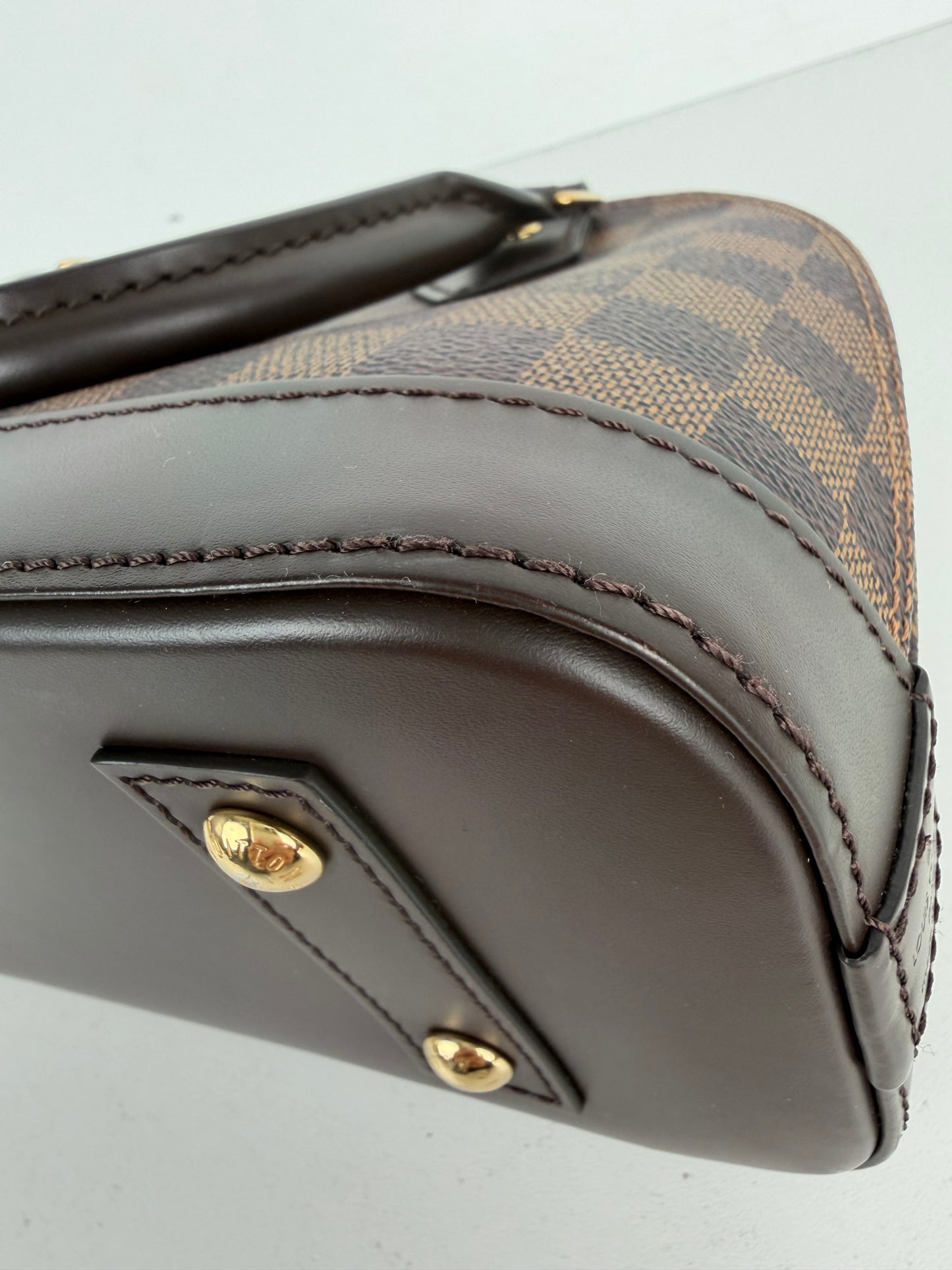 Louis Vuitton Alma BB Bag in Damier Ebene Coated Canvas NFC C-9