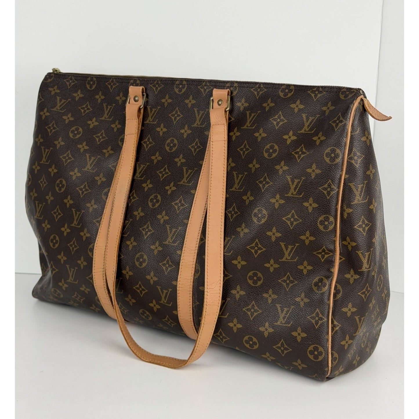 Louis Vuitton Monogram Sac Flanerie Bag Vintage Brown LV Monogram Canvas 1995 S