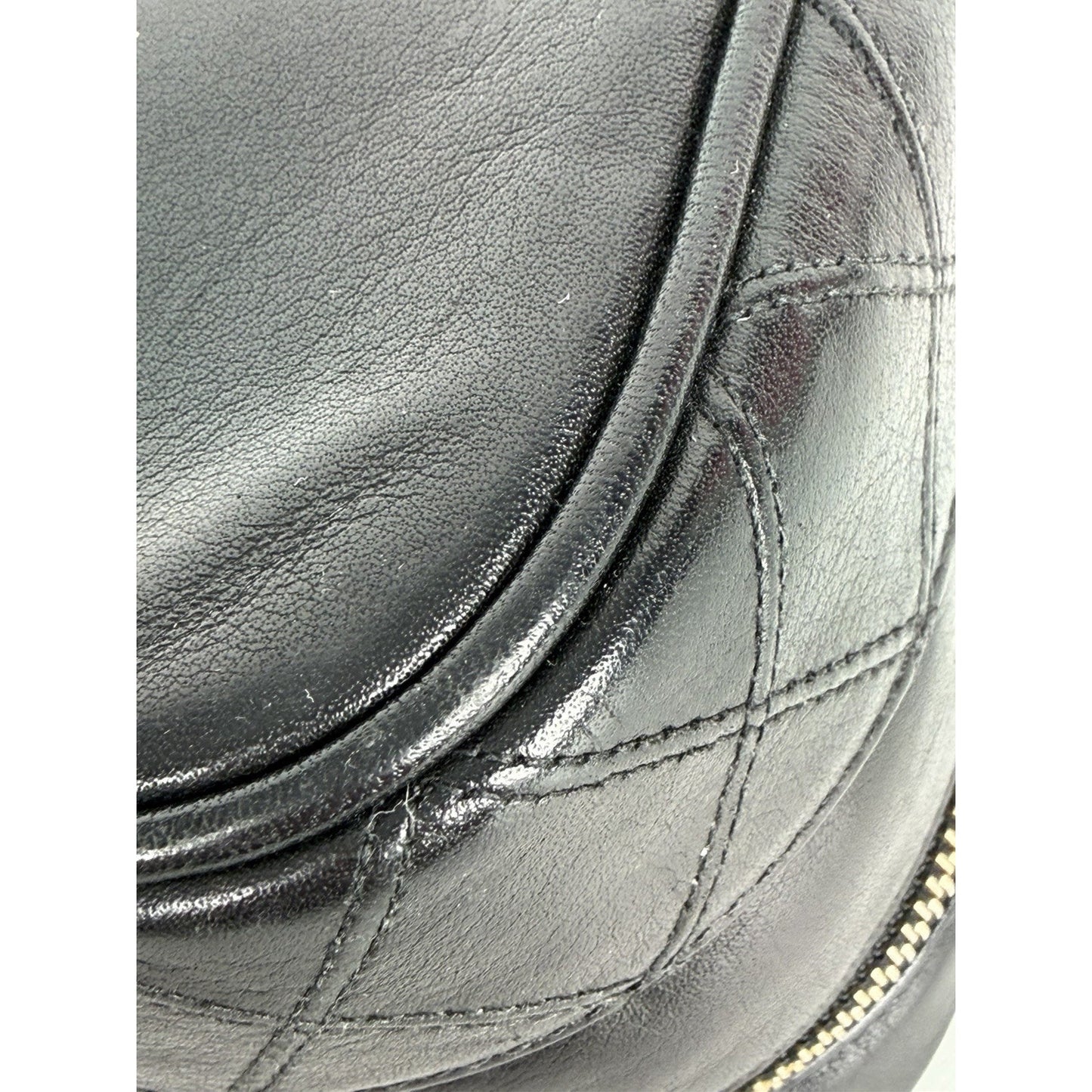 Chanel Vanity Case Vintage Black Quilted Lambskin Top Handle 1989-1991 S11