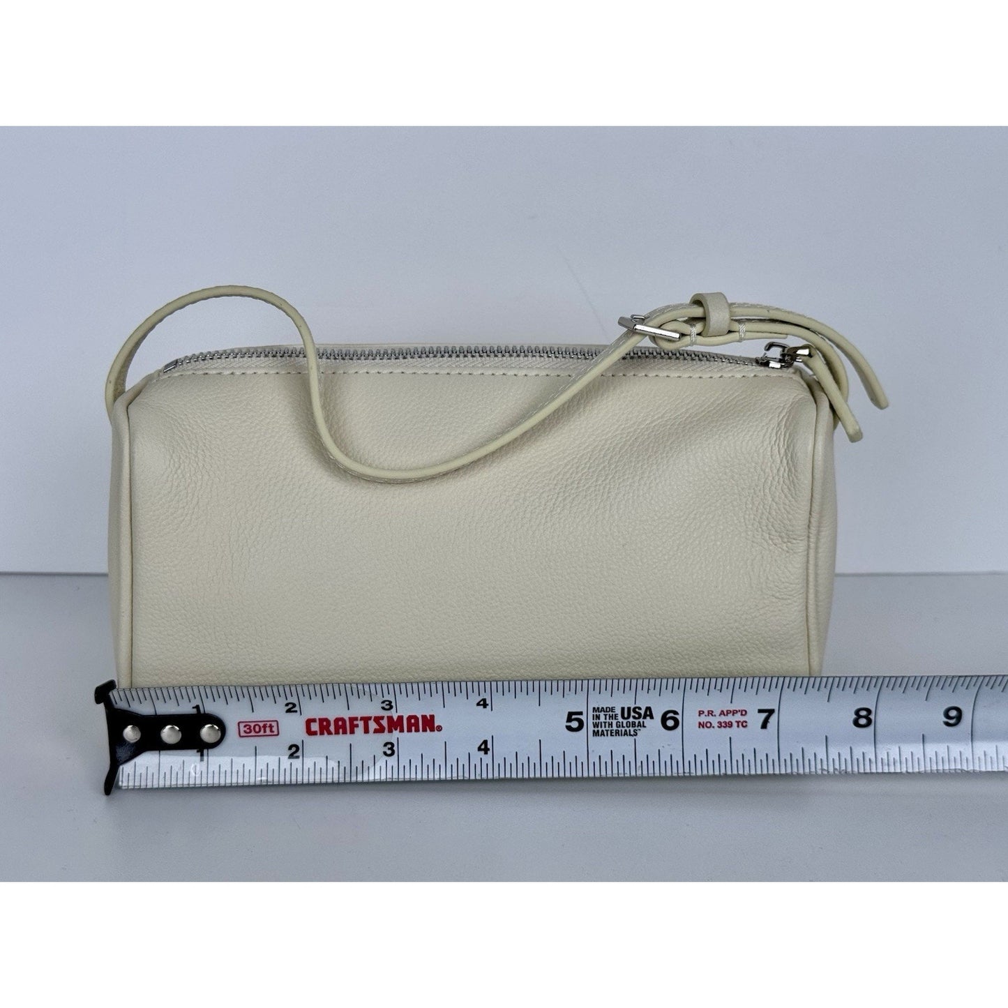 The Row 90s Bag White Leather Silver Hardware