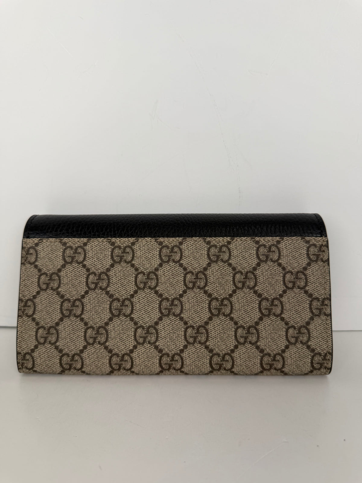 Gucci Bi-Color GG Marmont Continental Wallet t in GG Supreme Canvas YS14