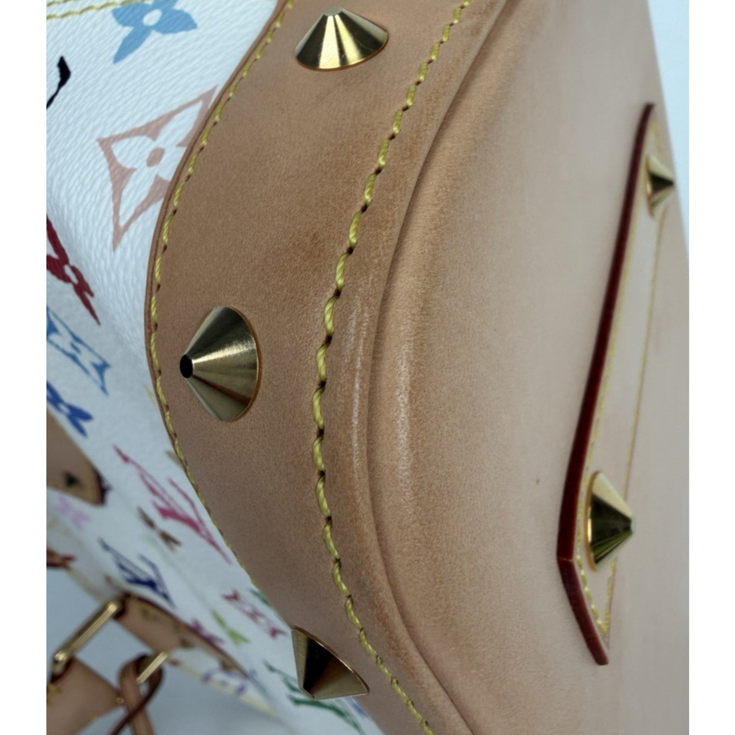 Louis Vuitton Alma PM Satchel Bag in White Monogram Multicolore Canvas 2011 D2