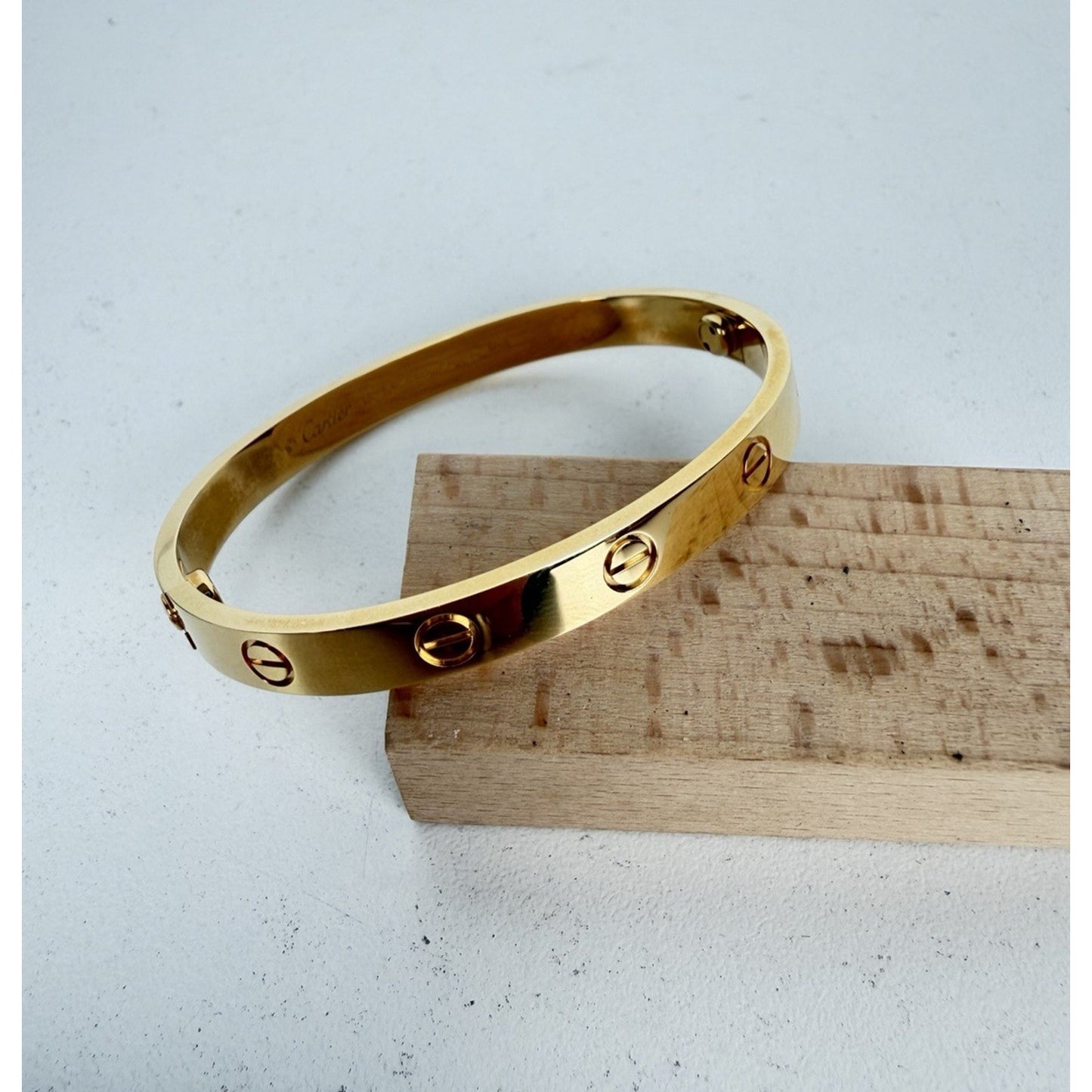 Cartier Love Bracelet Classic Model in 18k Yellow Gold Size 16