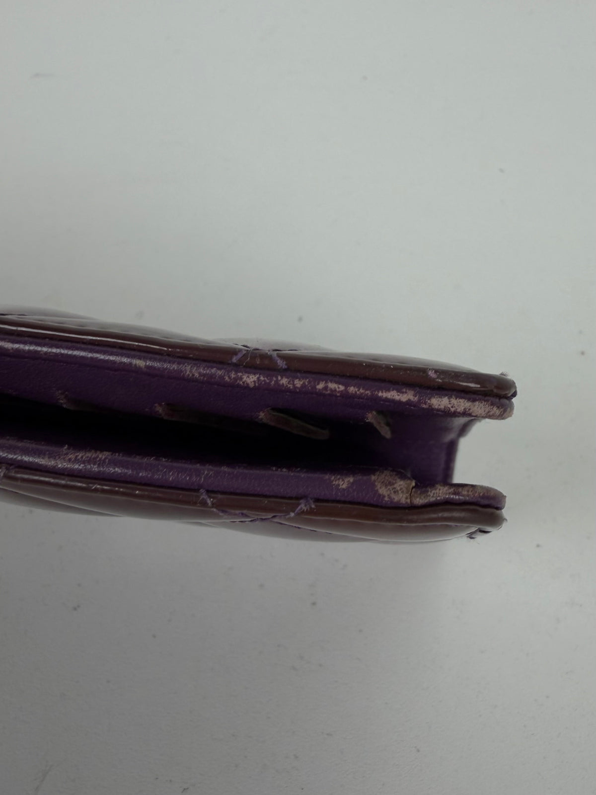 Chanel Quilted Patent Leather Wallet in Shiny Burgundy 2011 K-3