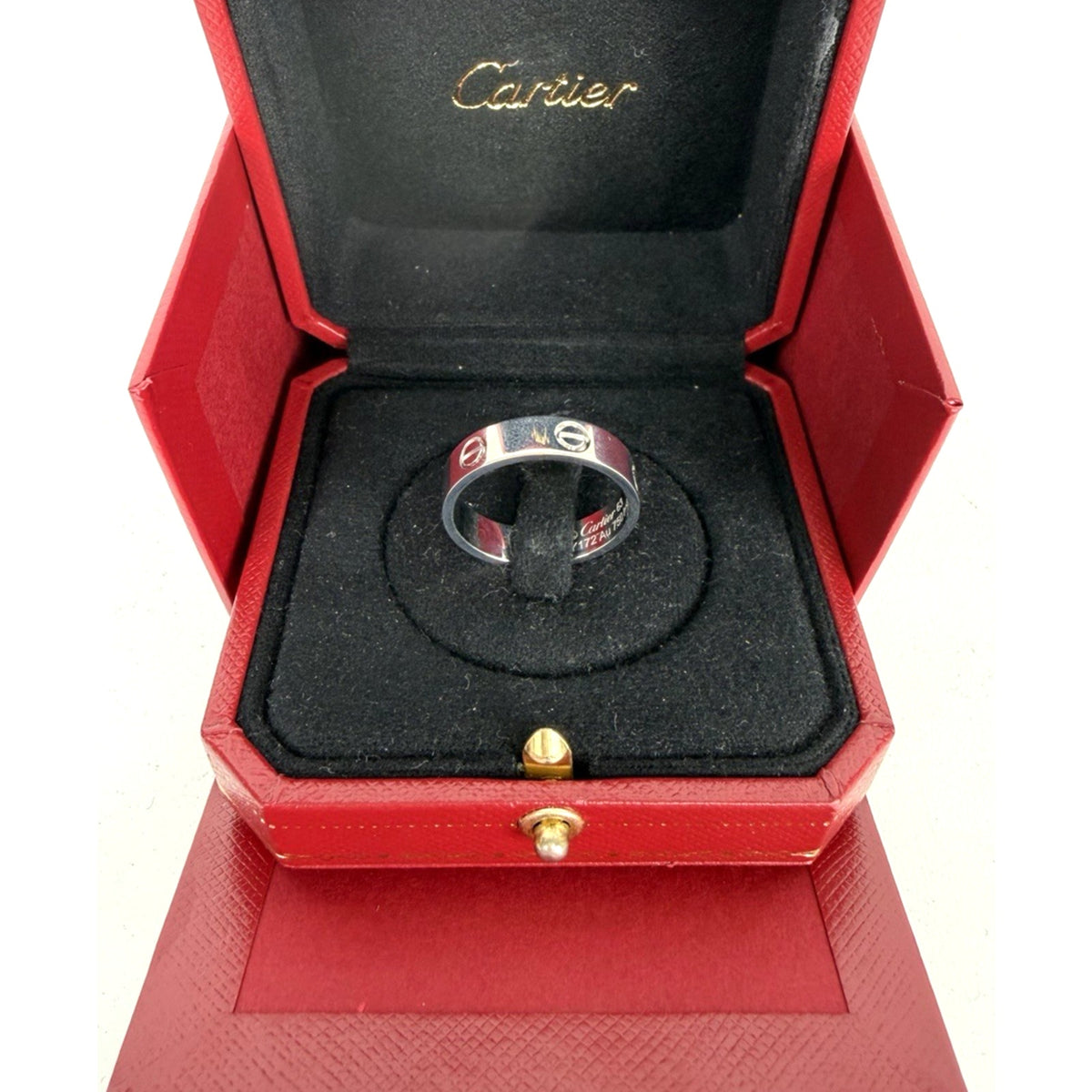 Cartier LOVE Classic Ring in 18K White Gold Size 10.5 (63)