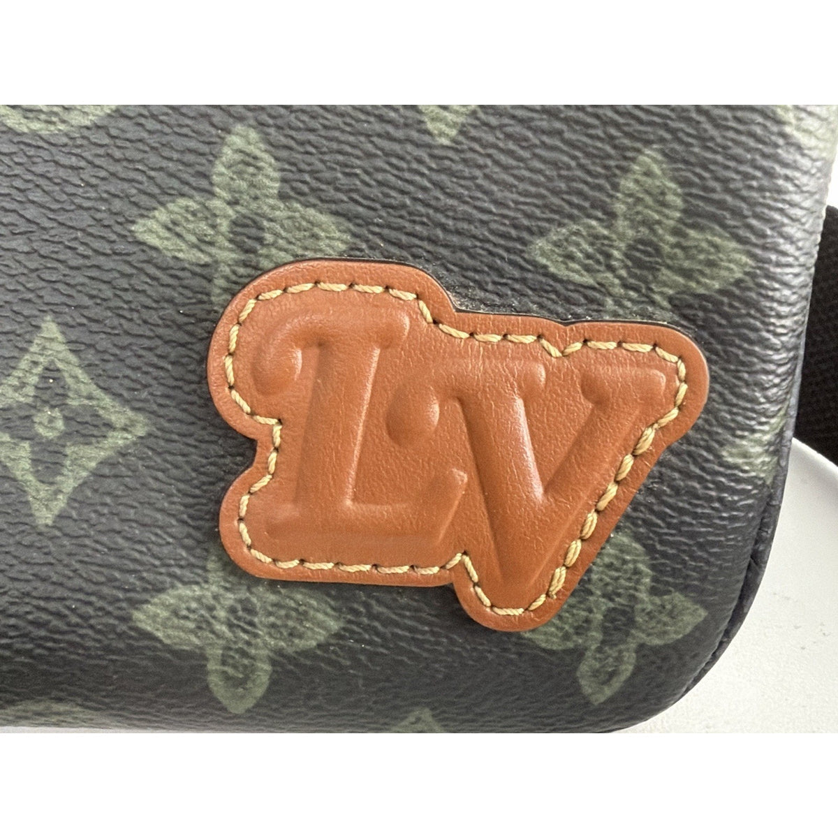 Louis Vuitton Trio Messenger Shoulder Bag Green Coated Canvas NFC C4