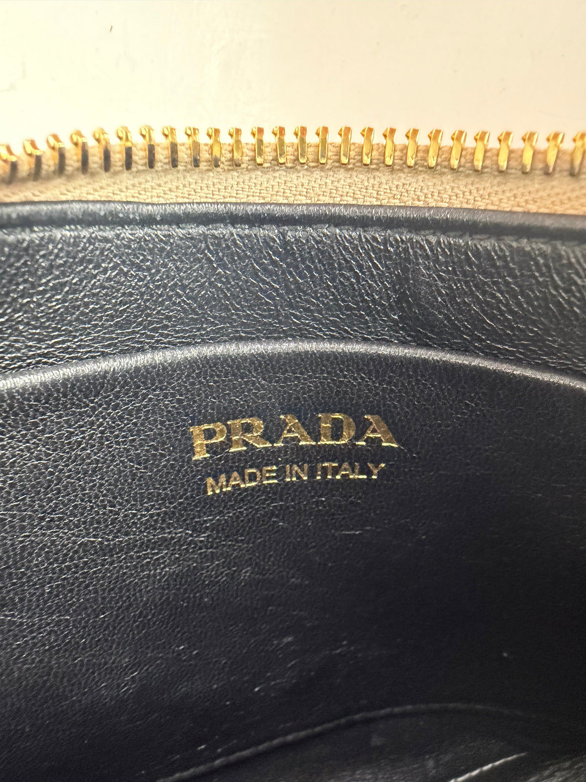 Prada Arque Small Leather Shoulder Bag in Beige Leather YC5
