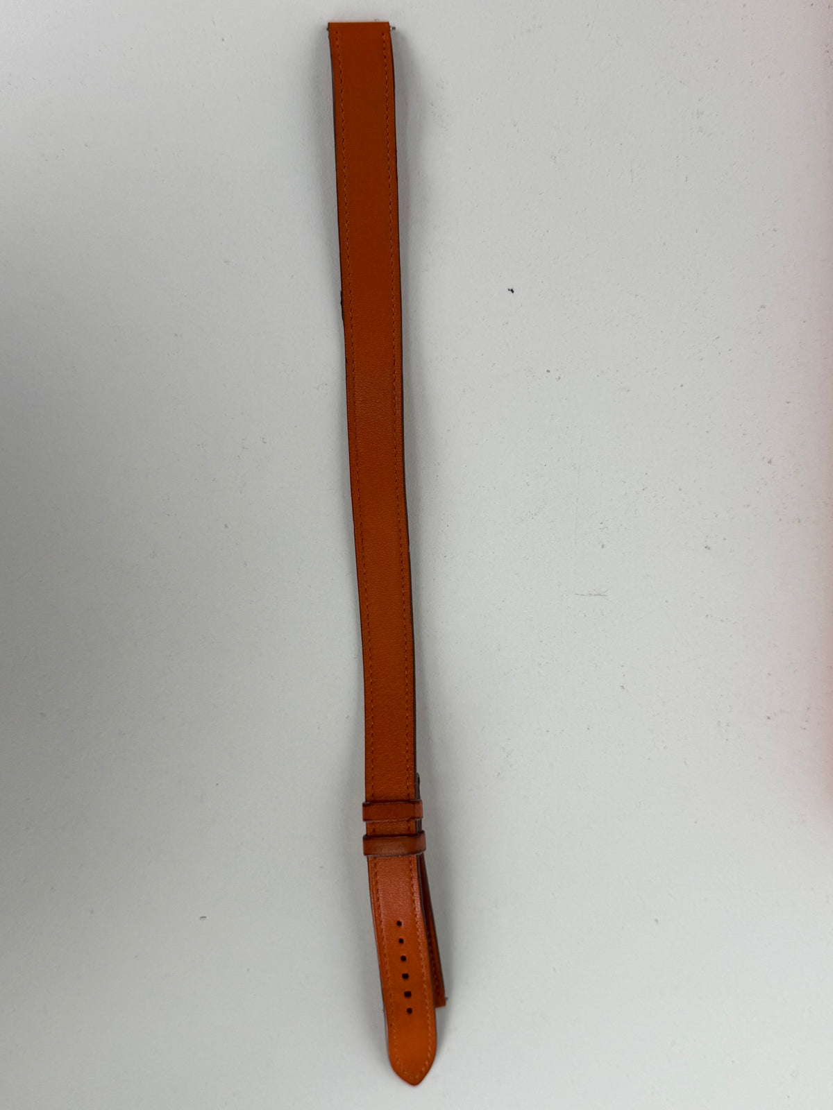 Hermes Heure H Watch 21mm in H-Shaped Stainless Steel Blue Leather Strap Y