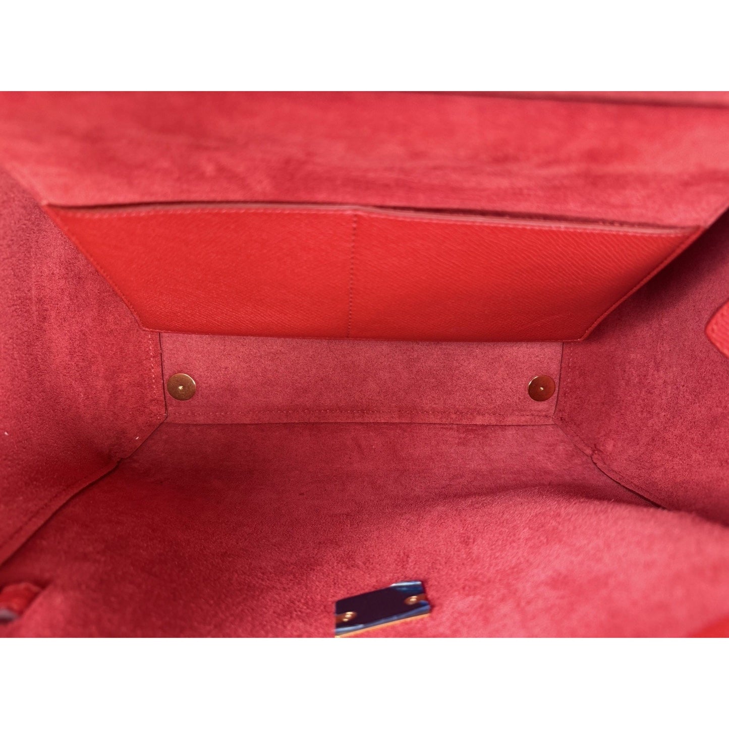 Celine by Phoebe Philo Mini Belt Bag in Red Textured Leather Knot Detail S