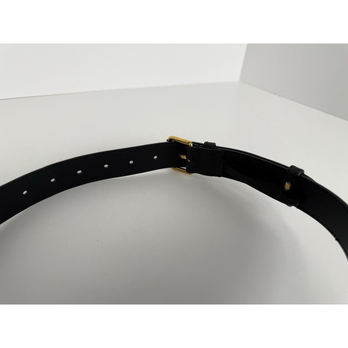 Gucci GG Marmont Oval Black Velvet Belt Bag