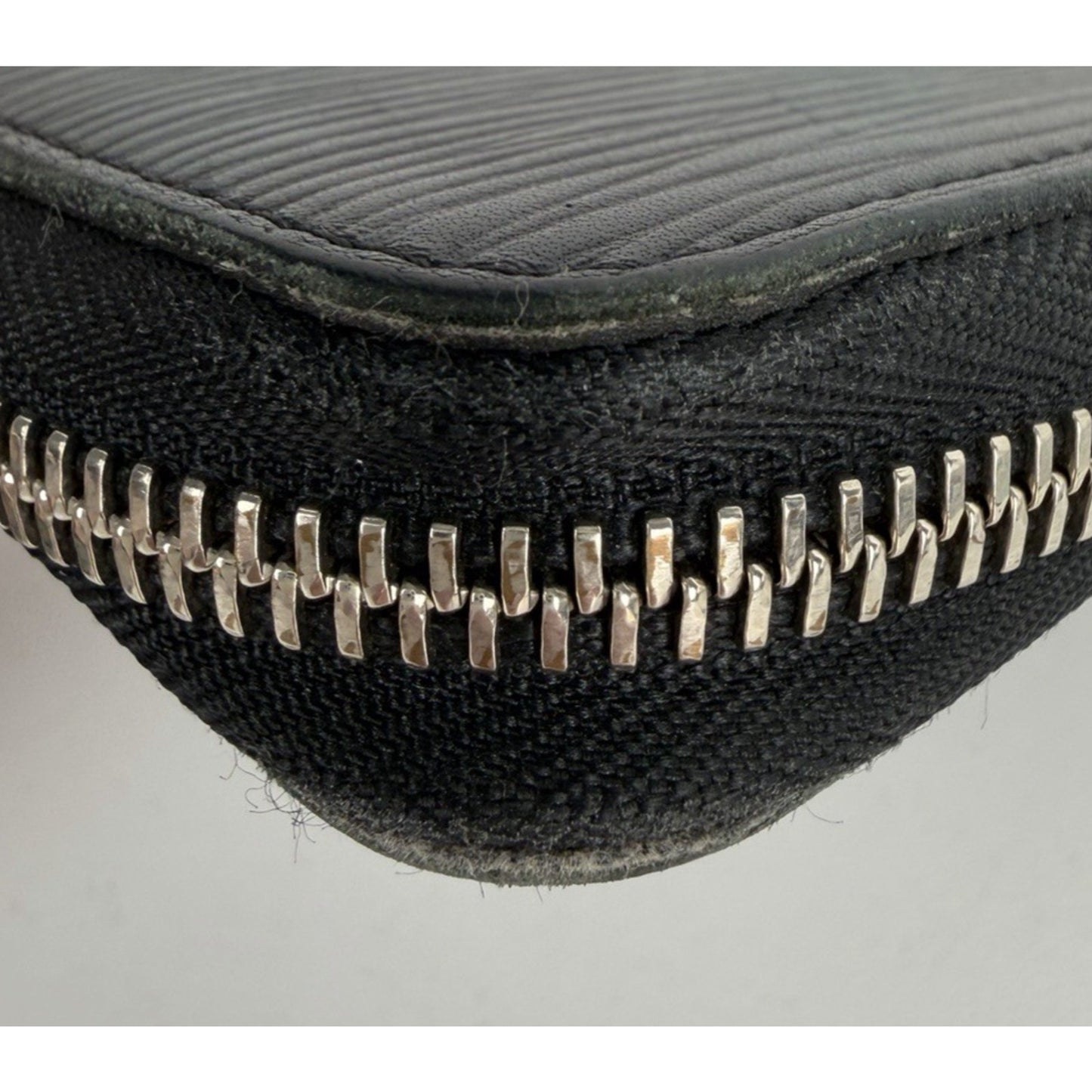 Louis Vuitton Zippy Wallet Organizer Black Leather&Silver-tone hardware 2014 K1