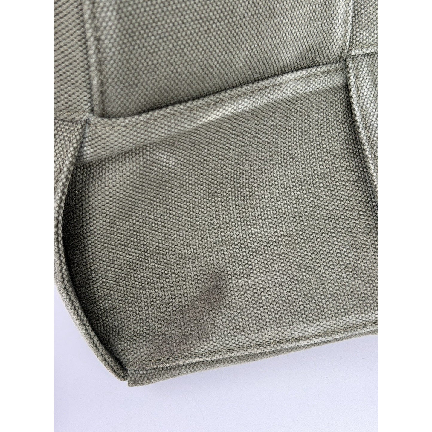 Bottega Veneta Large Arco Woven Canvas Tote Handbag C-7