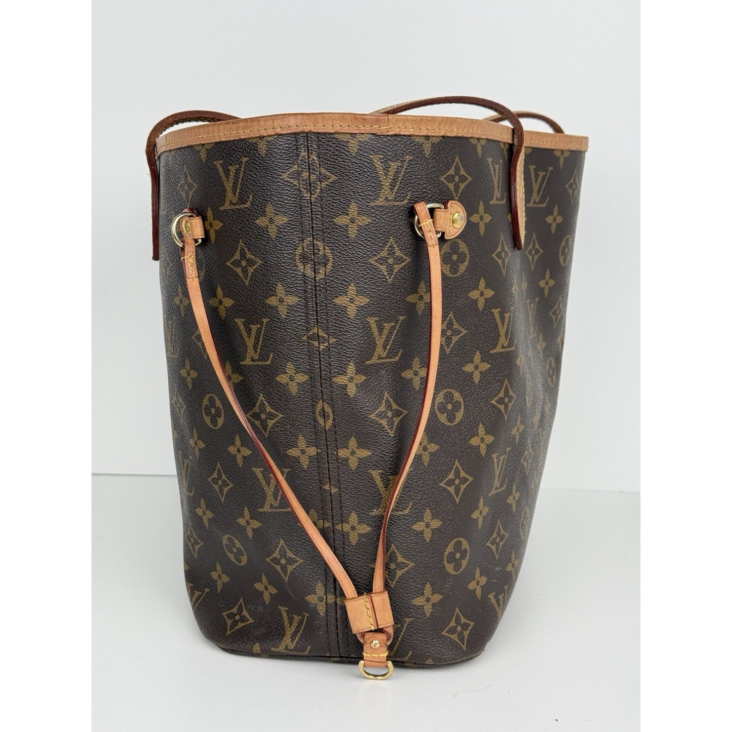 Louis Vuitton Monogram Neverfull MM Tote Bag Brown Canvas