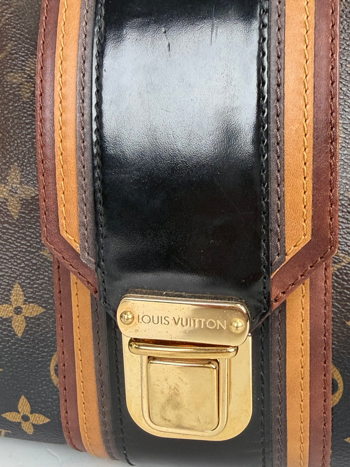 Louis Vuitton Mirage Griet Bag Limited-Edition in Black & Brown LV Monogram Canvas 2007 YS