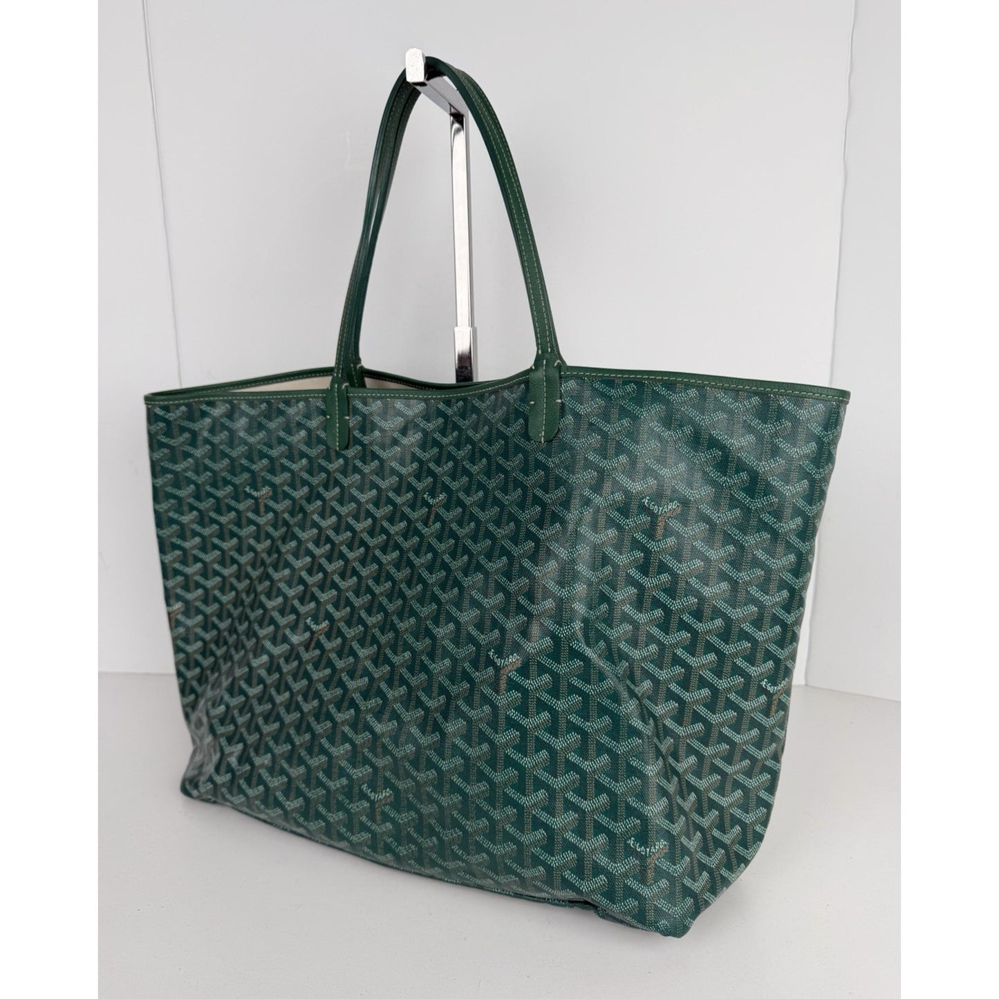 Goyard Saint Louis Tote Bag GM in Green Goyardine Coated Canvas B-4