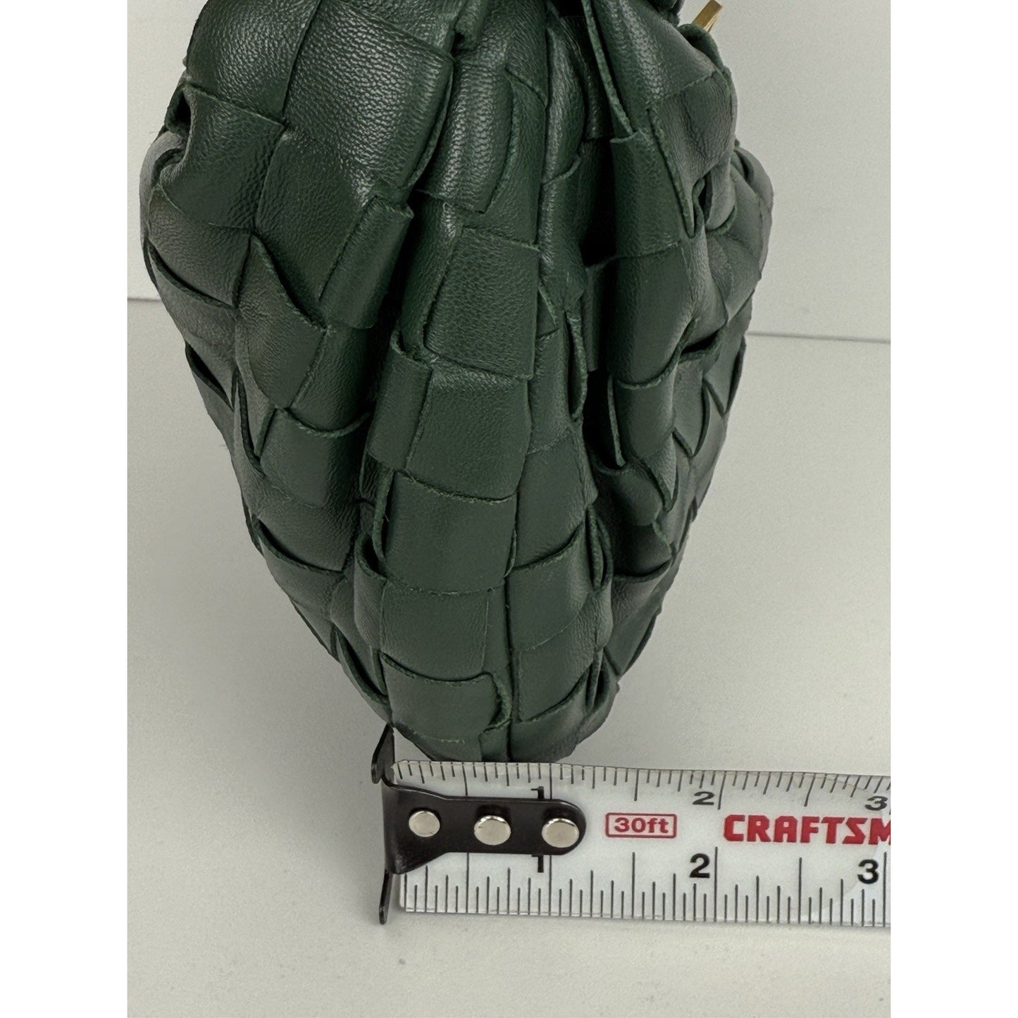 BOTTEGA VENETA Jodi Mini Hobo Green Intereciato Nappa Candy Top Handle Bag