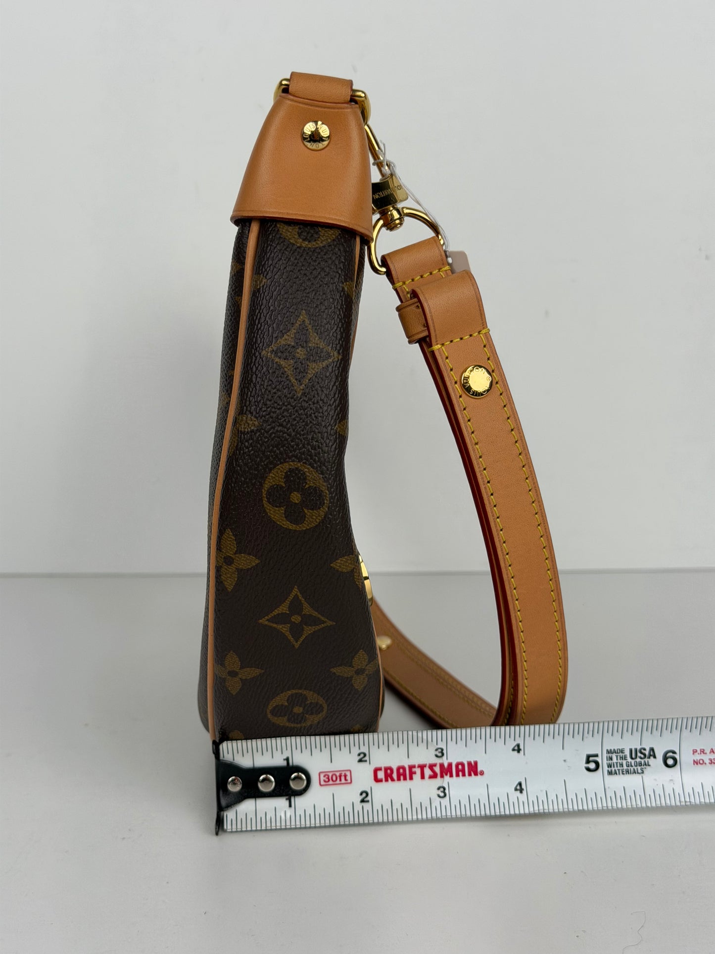 Louis Vuitton Loop Shoulder Bag in Brown LV Monogram Coated Canvas NFC YE-1