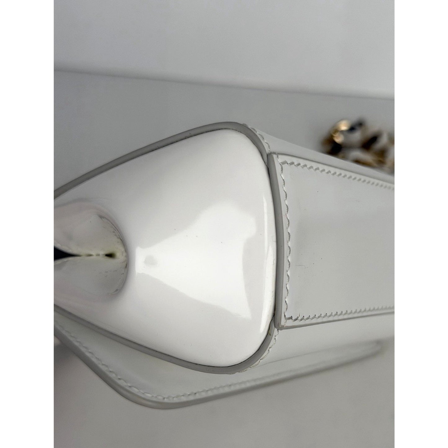 Dolce & Gabbana Sicily East-West Small Top Handle Bag in White Leather B1