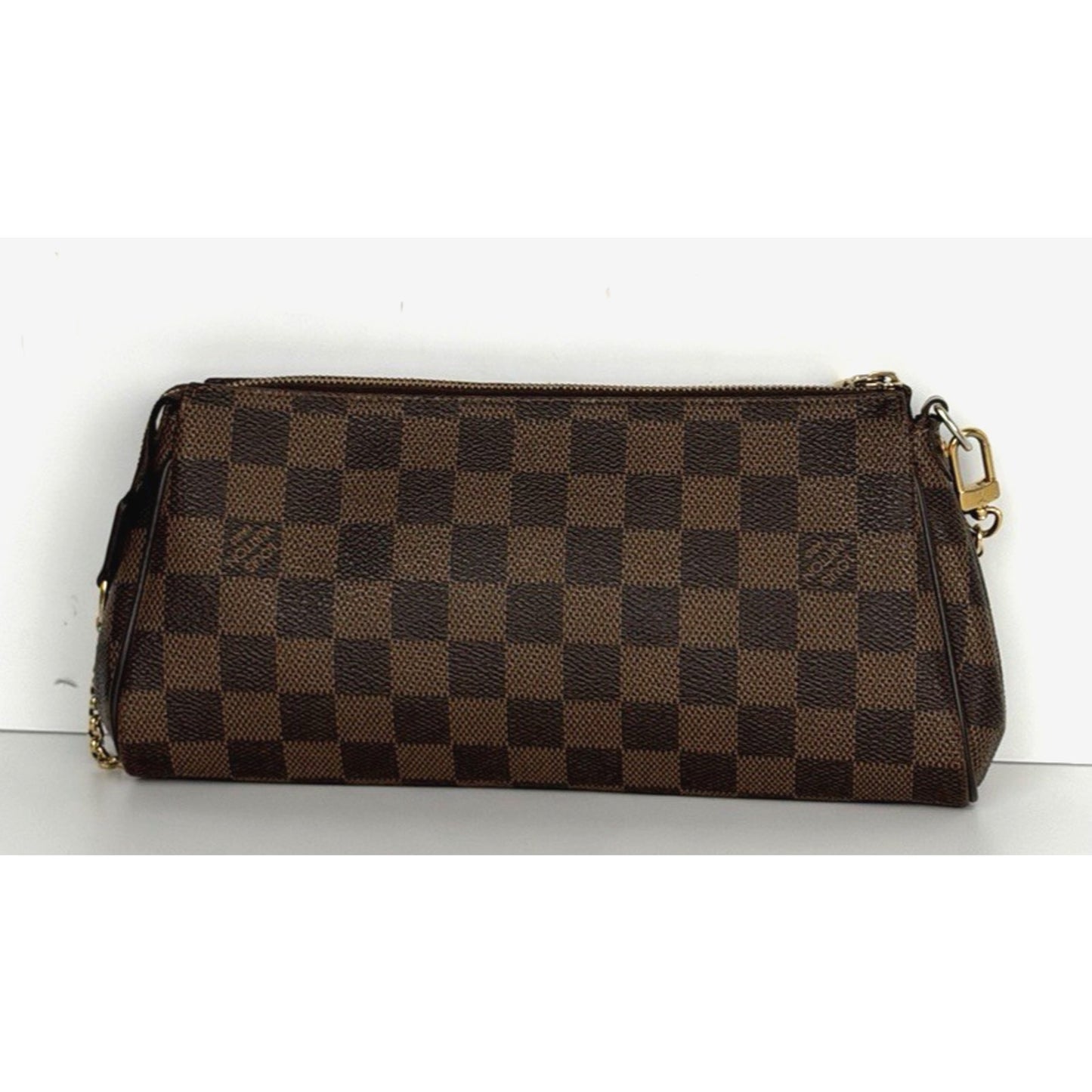 Louis Vuitton Eva Clutch Bag in Damier Ebene Coated Canvas 2017 S02