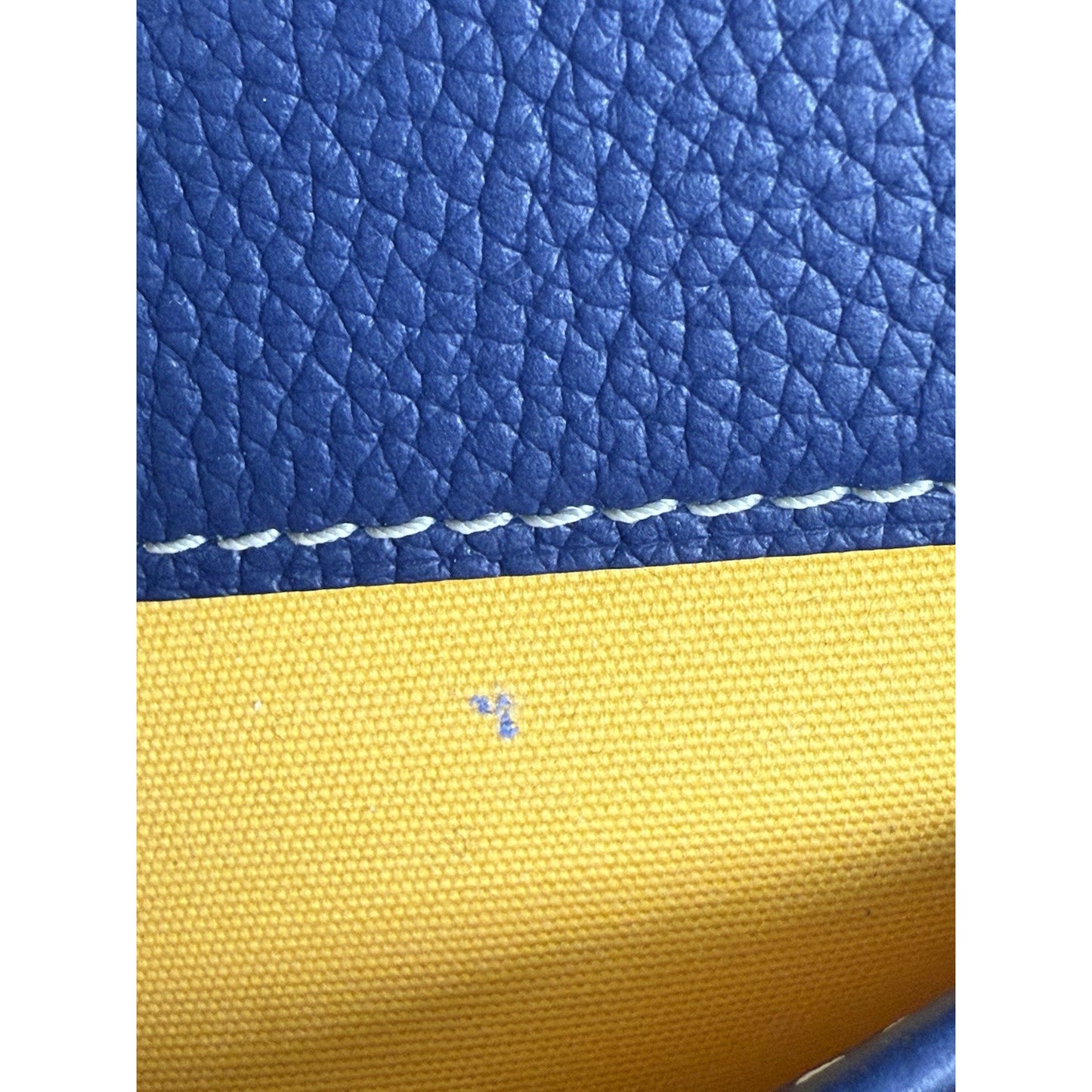 Goyard Belvedere Bag Blue Canvas Leather Crossbody