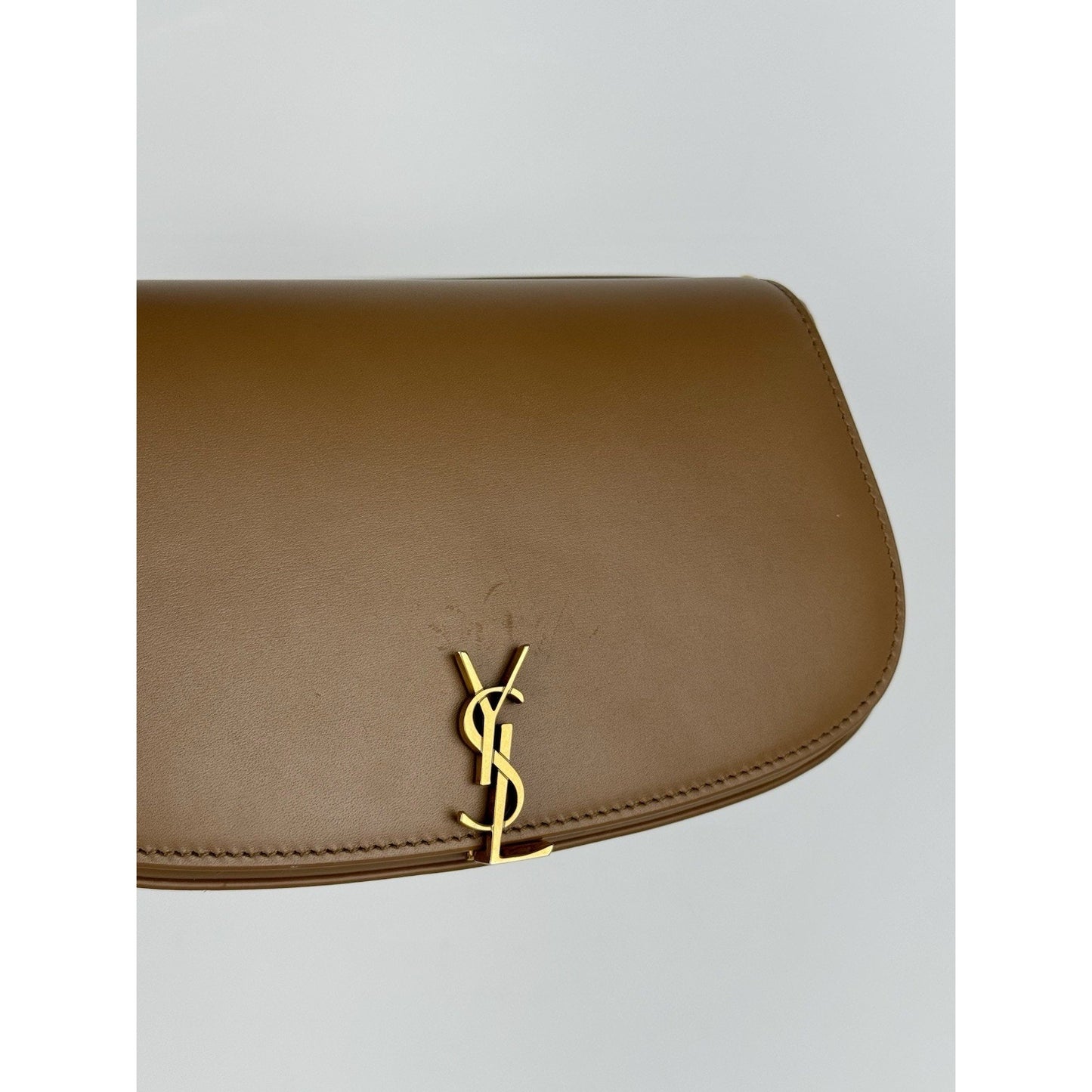 Saint Laurent Mini Voltaire in Brown Leather Shoulder Bag B-2