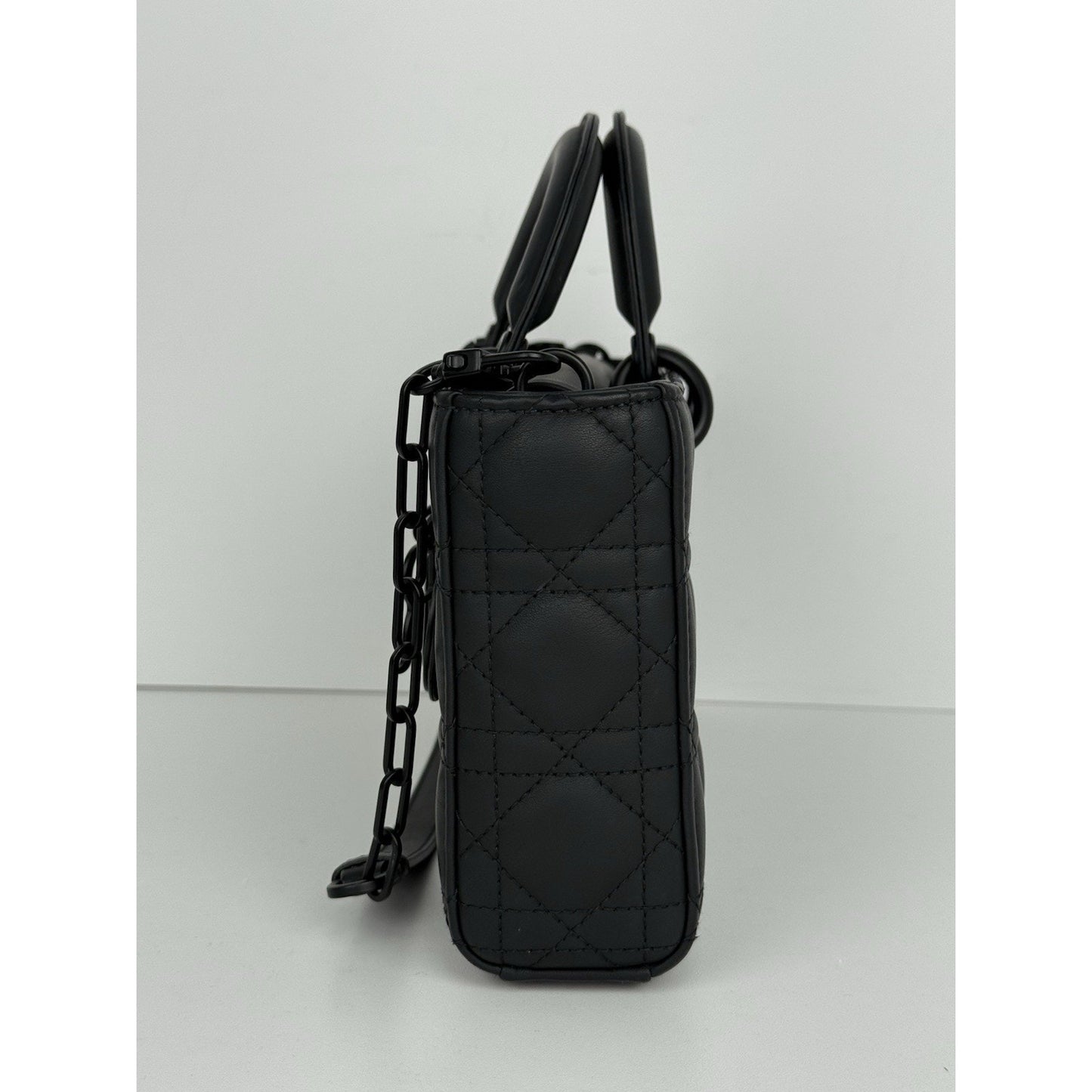 DIOR Medium Lady D-Joy Matte Black Shoulder Bag
