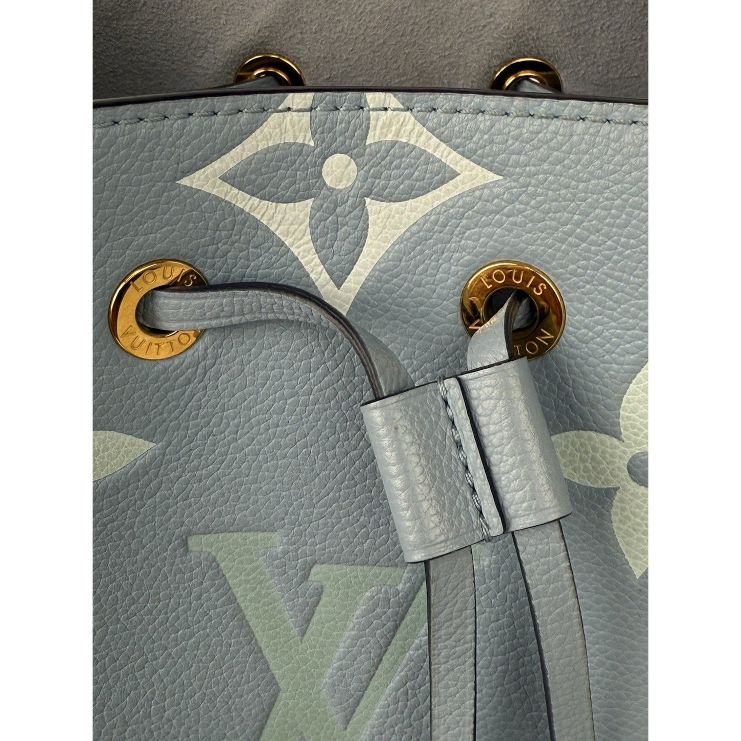 LOUIS VUITTON Giant Monogram Neonoe BB Blue Empriente Women's Shouder Bag