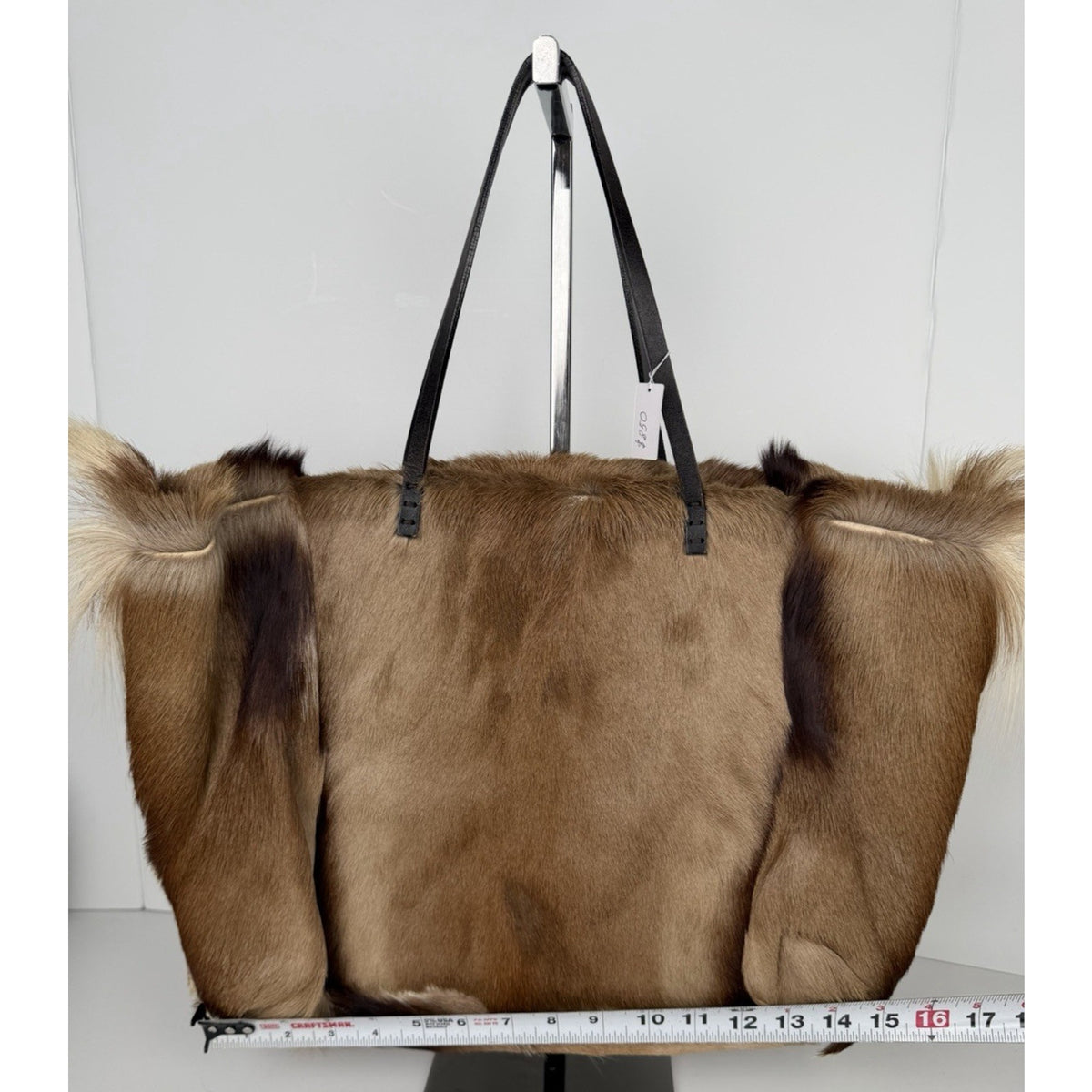 Fendi Brown Gazelle Fur Hair Tote Vintage Bag S-10