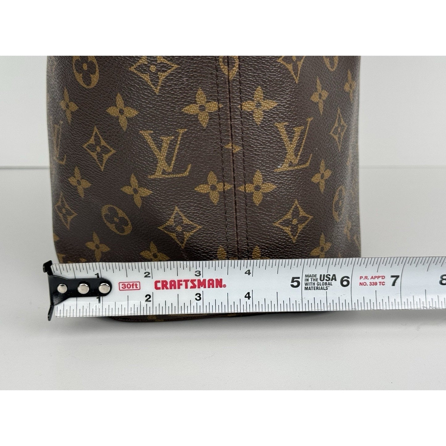 Louis Vuitton Monogram Neverfull MM Tote Bag Brown Canvas