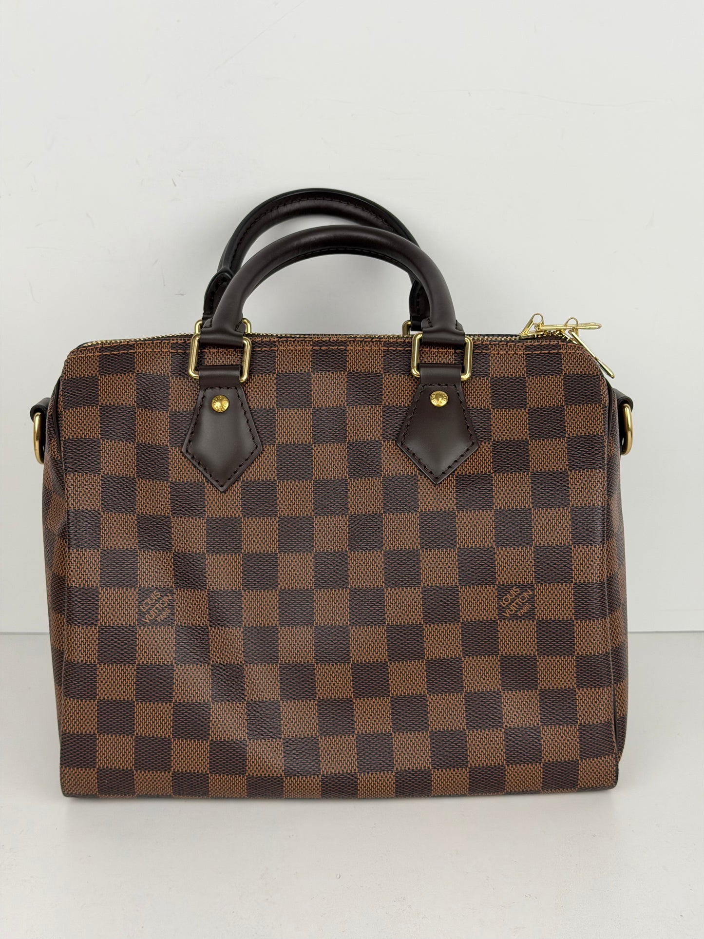 Louis Vuitton Speedy Bandouliere 25 Bag in Damier Ebene Coated Canvas NFC YE-1