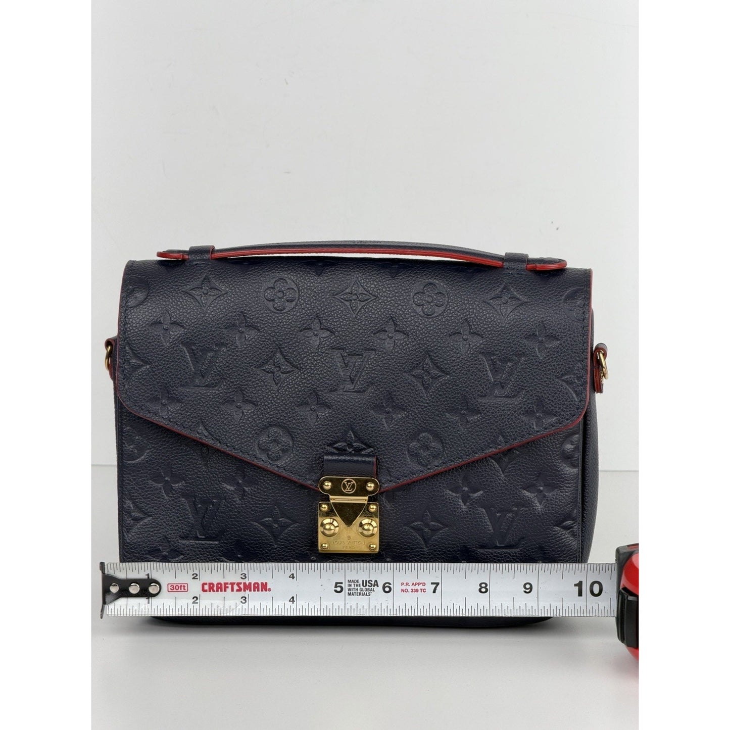Louis Vuitton Pochette Metis Shoulder Bag Monogram Emprenite Leather Blue NFC F1