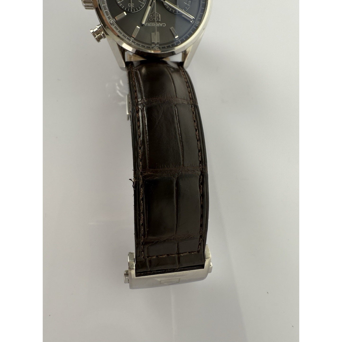 Tag Heuer Carrera 42mm CBN2012 Automatic Chronograph Gray