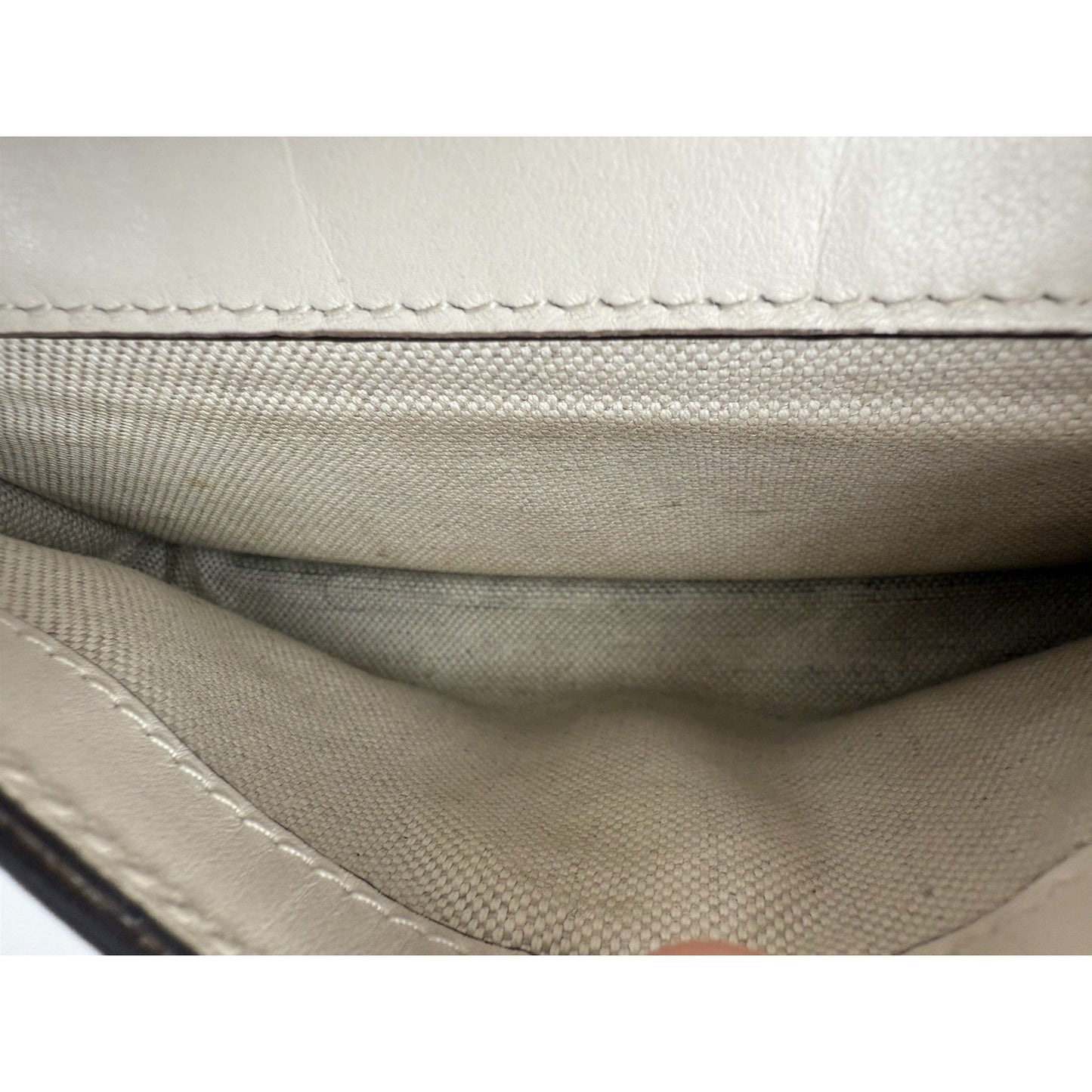 GUCCI GG Tennis Embossed Pocket Belt Bag Cream
