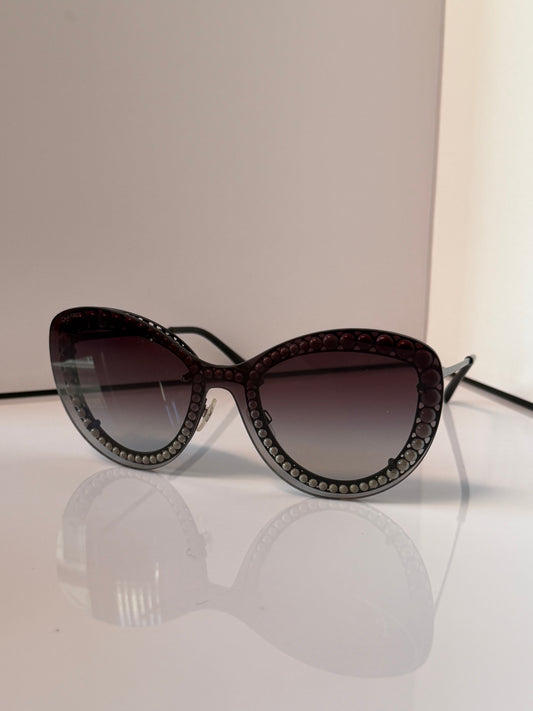 Chanel Interlocking CC Logo Oversize Sunglasses 4236