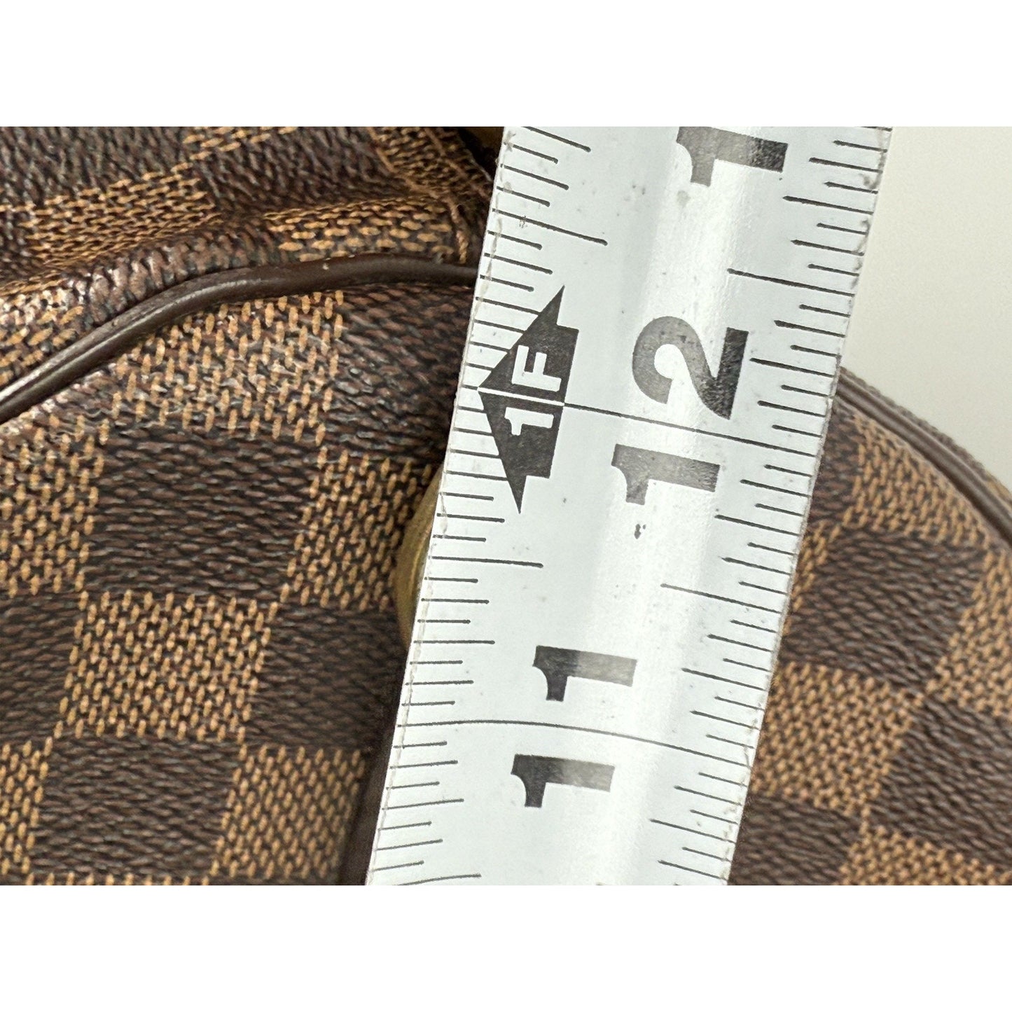 Louis Vuitton Keepall Boston Duffle 55 Damier Ebene Brown Canvas