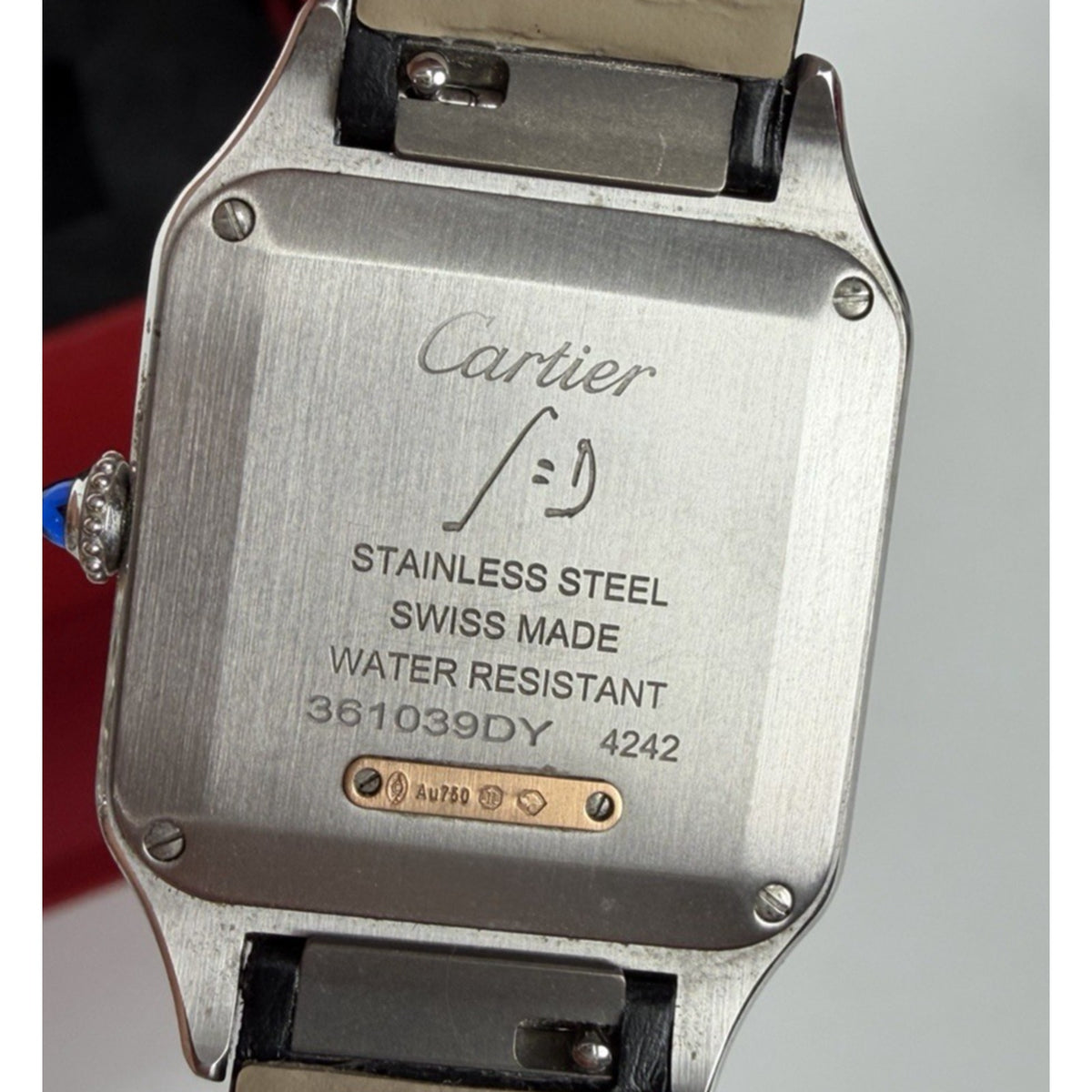 Cartier Santos-Dumont Small Watch in Two-Tone Steel and Rose Gold