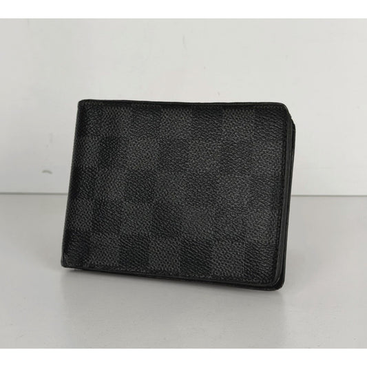 Louis Vuitton Bifold Multiple Wallet in Damier Graphite Canvas 2010