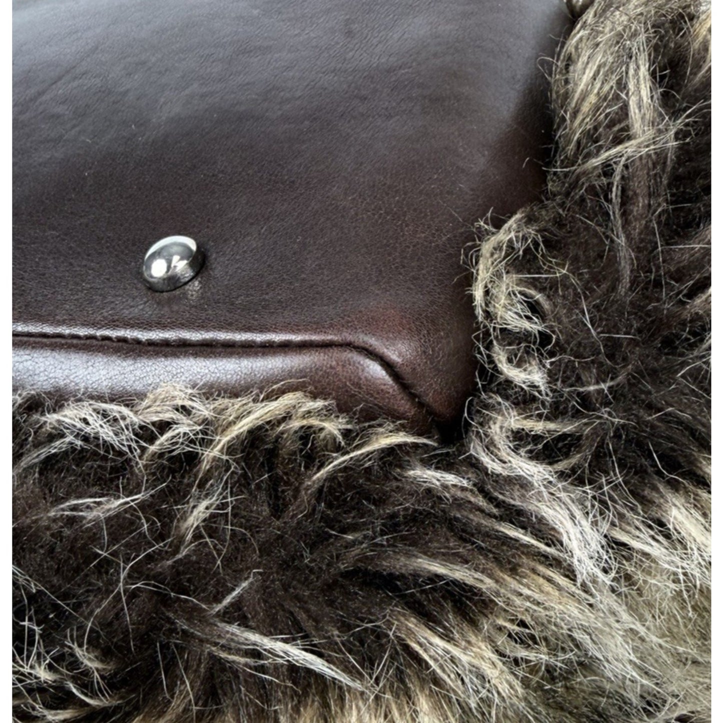 Chanel Paris Biarritz Fantasy Fur Tote Bag Large in Brown Faux Fur 2010-2011 C6