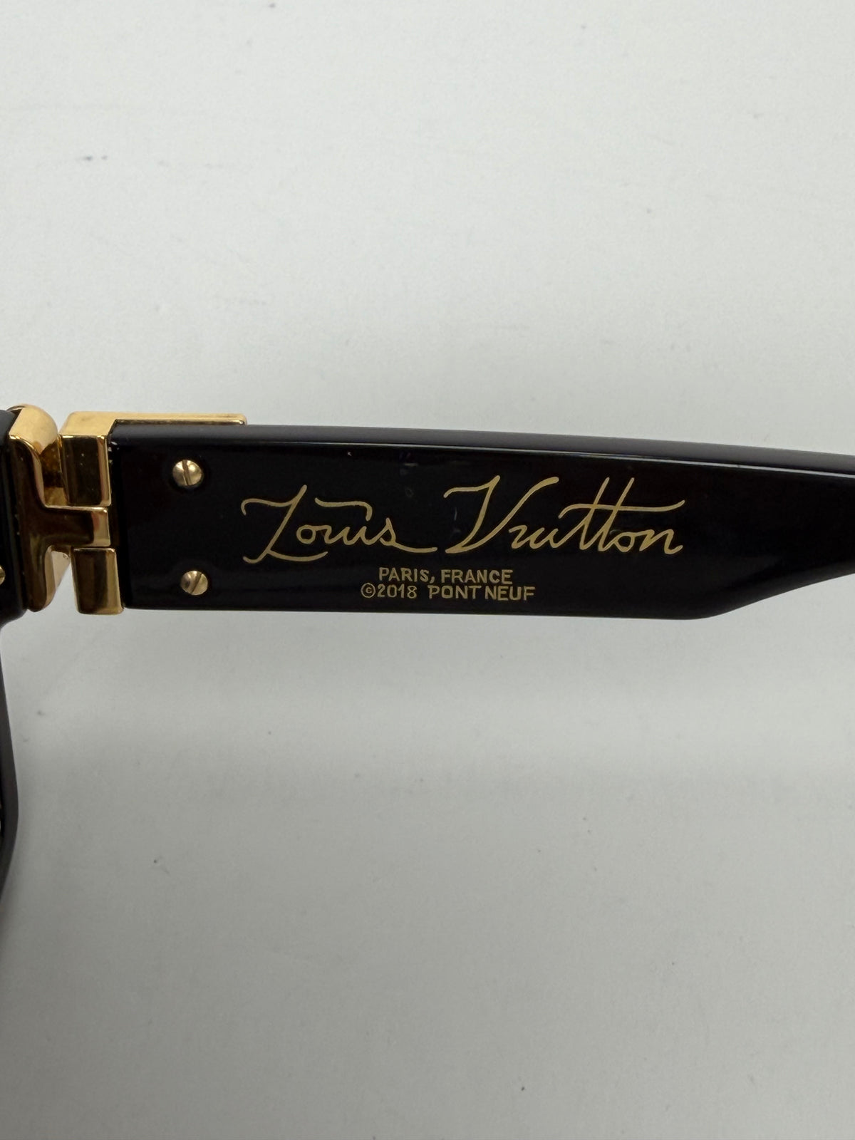 Louis Vuitton 1.1 Millionaires Sunglasses in Black Frame with Dark Blue Lenses YK-1