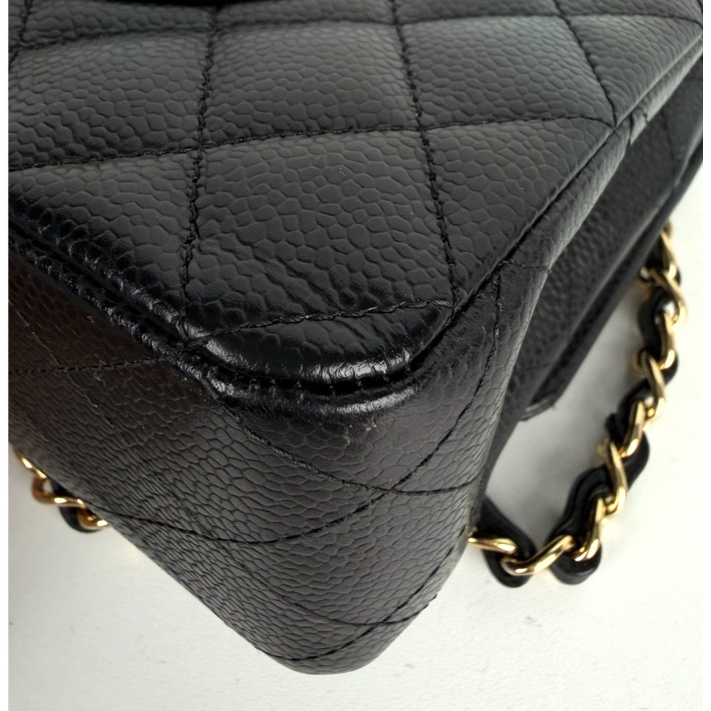Chanel Classic Double Flap Medium Bag Black Caviar Leather Gold Hardware 2019 D7